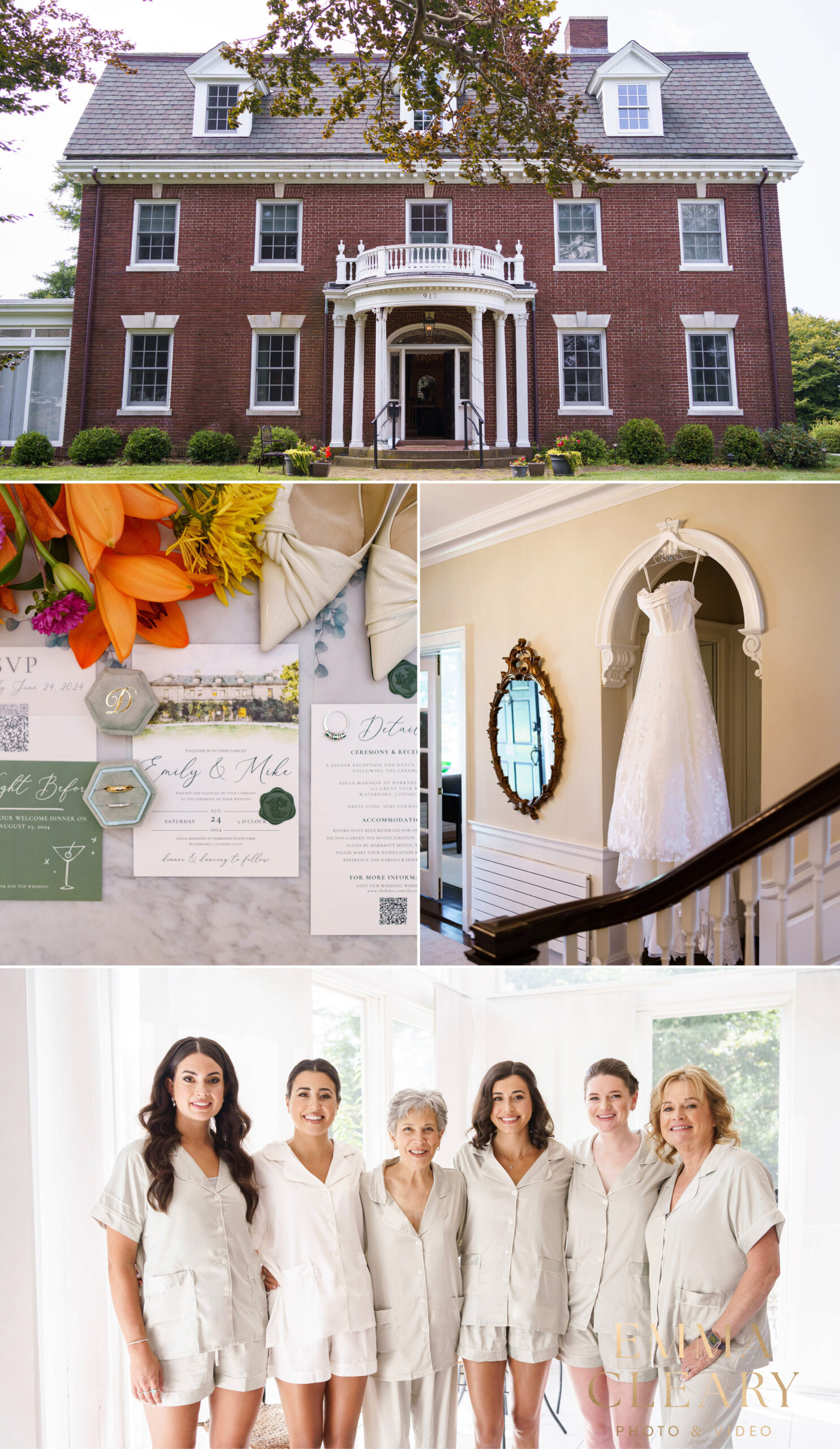 Photos of bride preparation in Connecticut