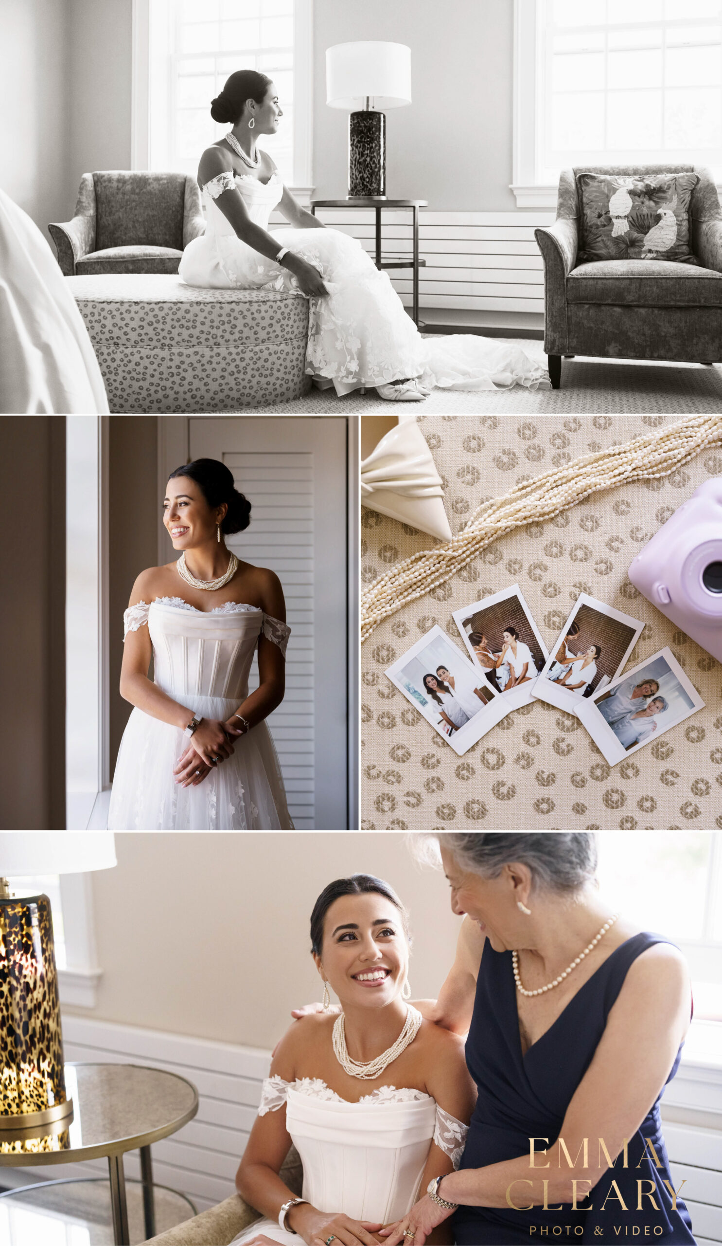 Photos of bride preparation in Connecticut