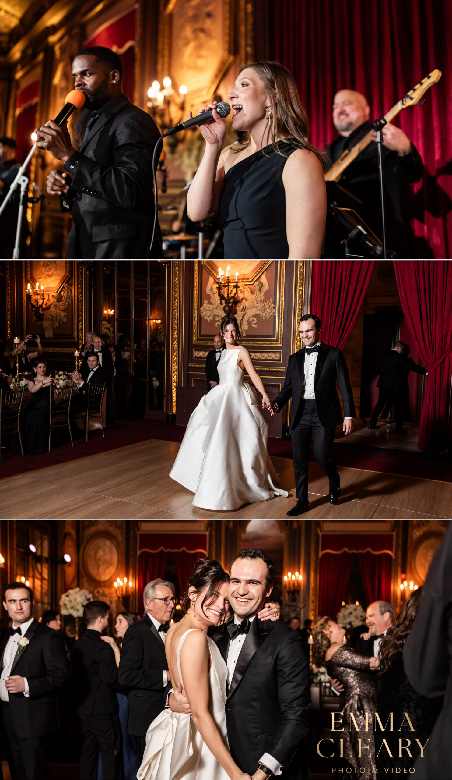 Wedding photos from the reception at the Metropolitan Club