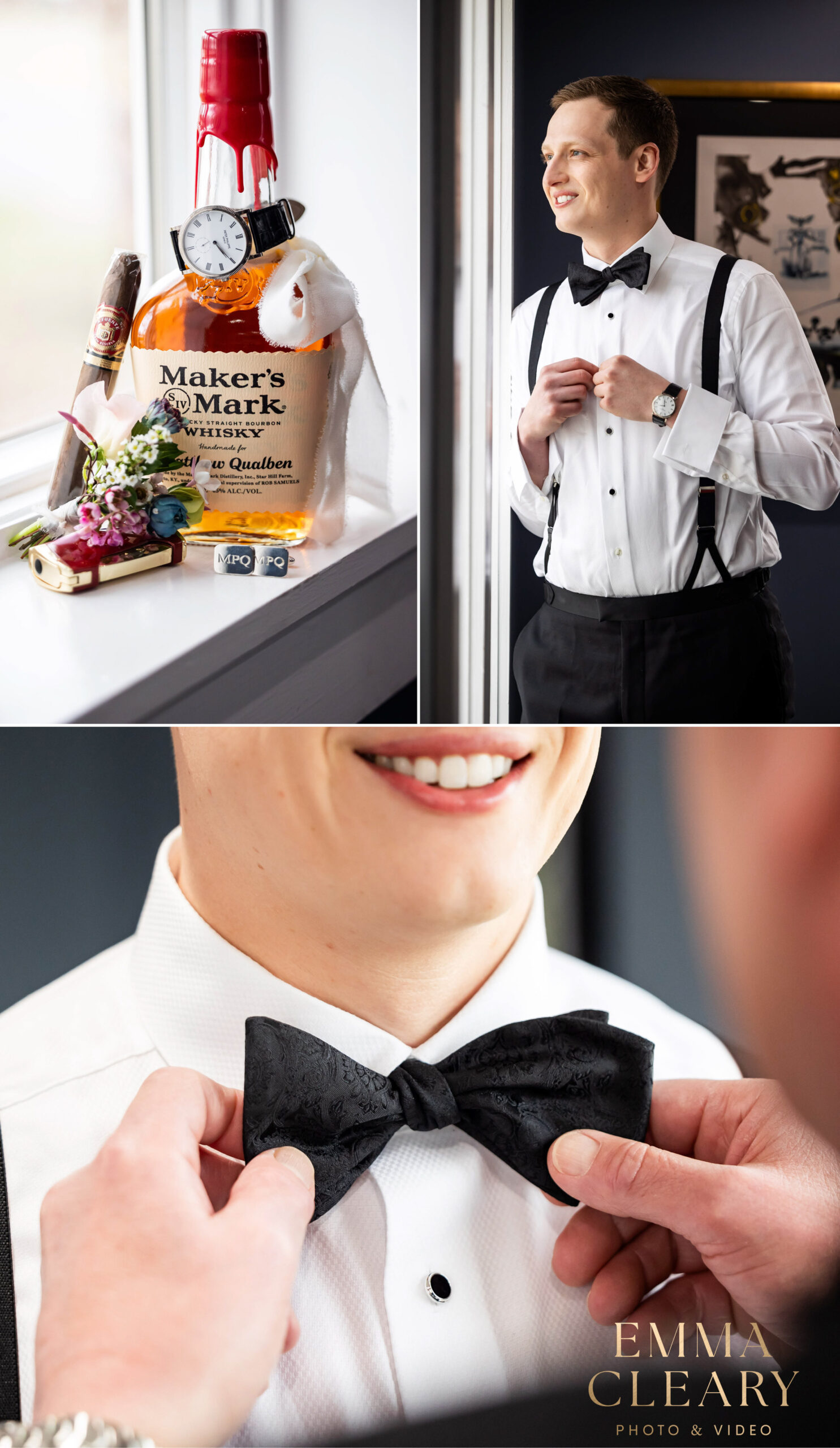 Groom getting ready photos in NJ