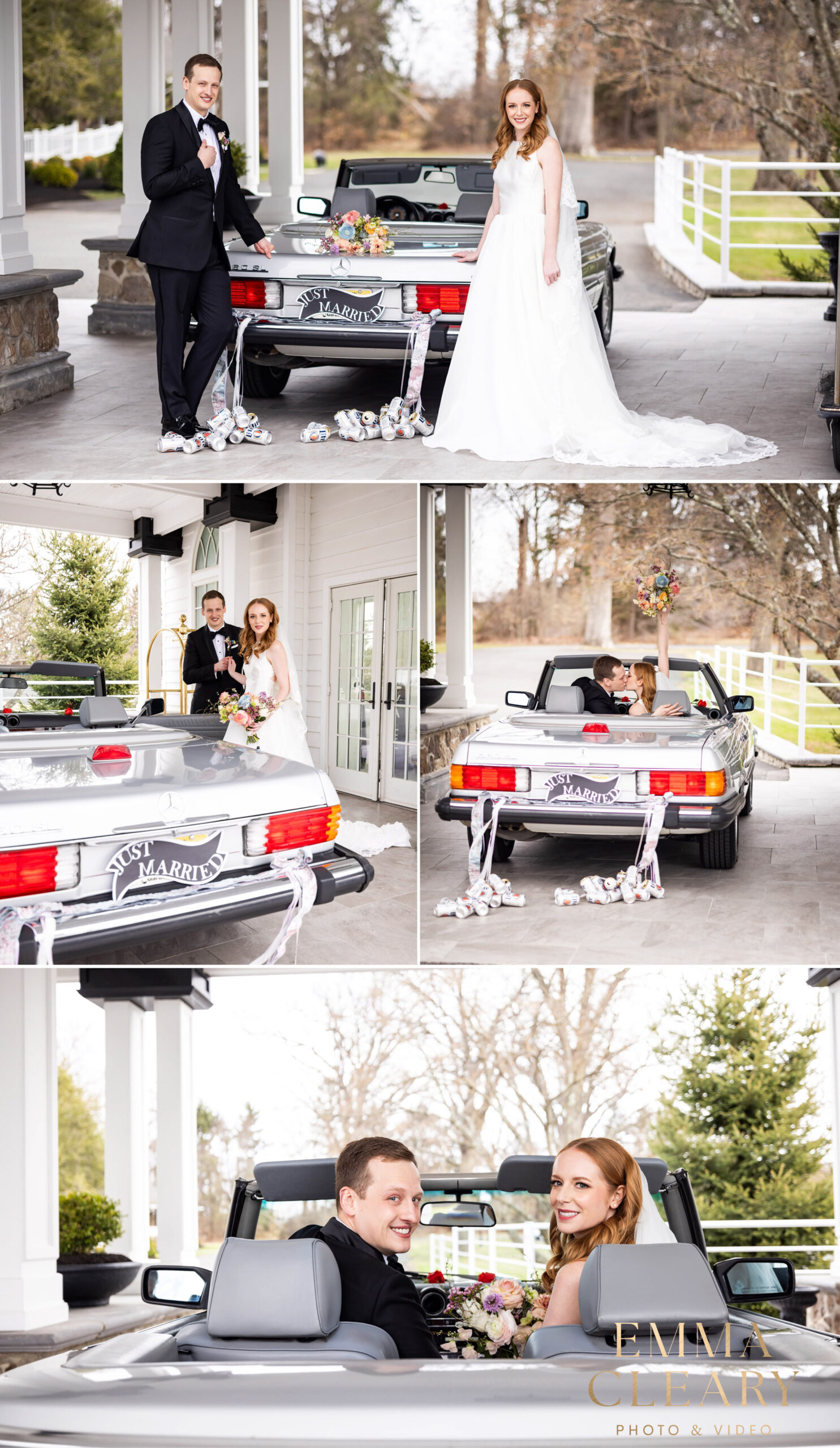Editorial photos of the bride and groom in New Jersey