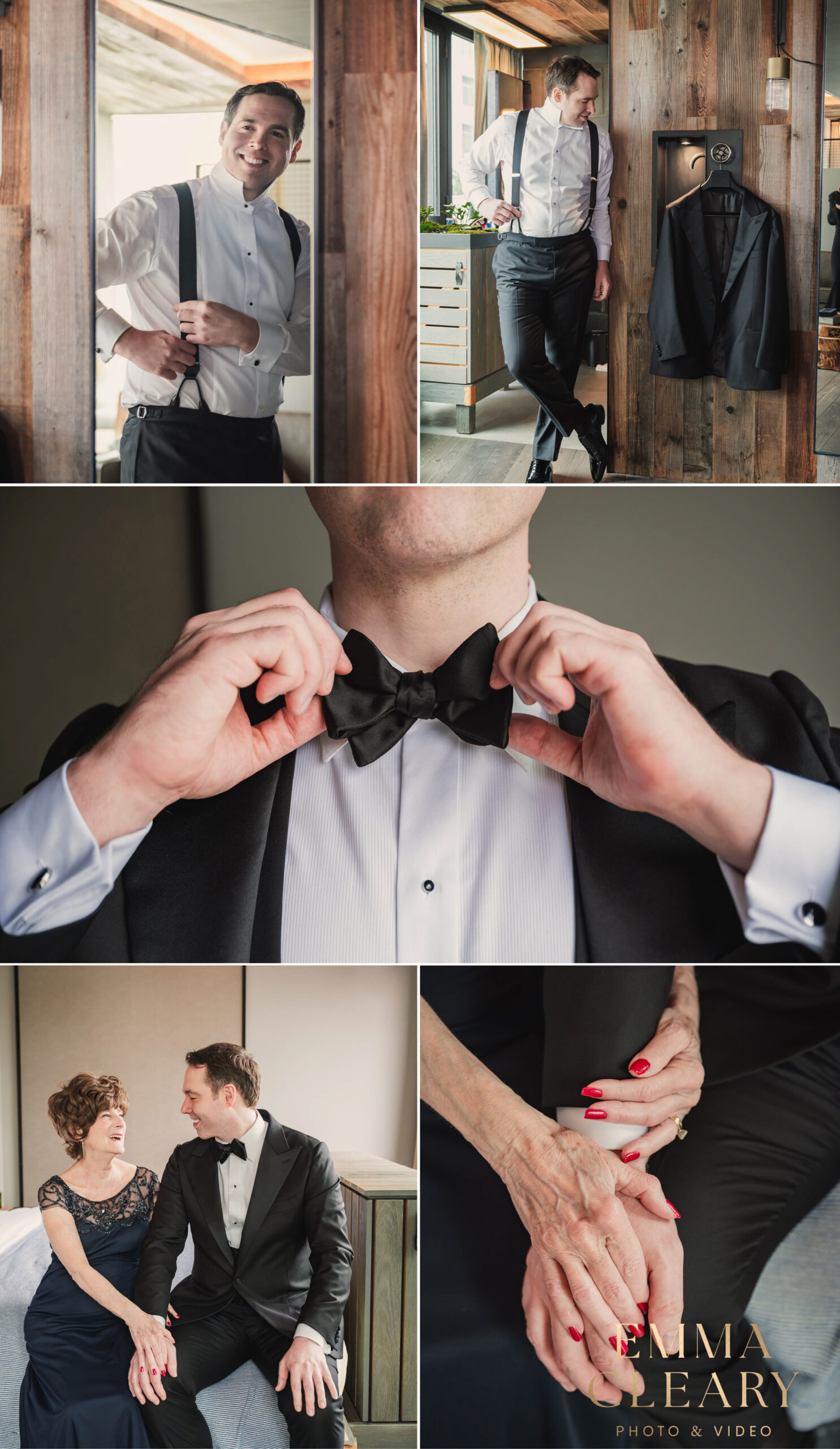 Groom getting ready photos in NYC