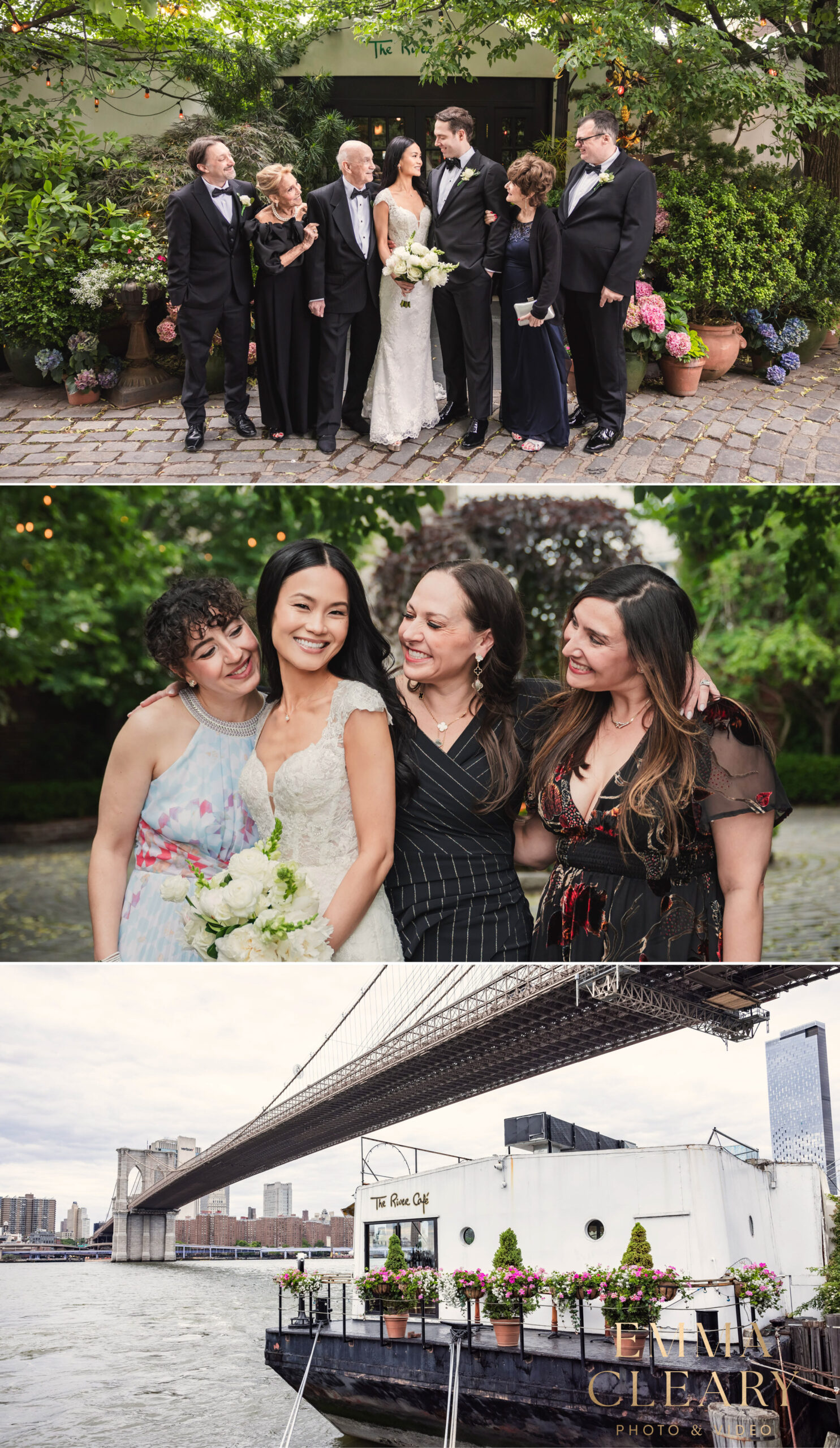 Brooklyn couple's Group wedding photos