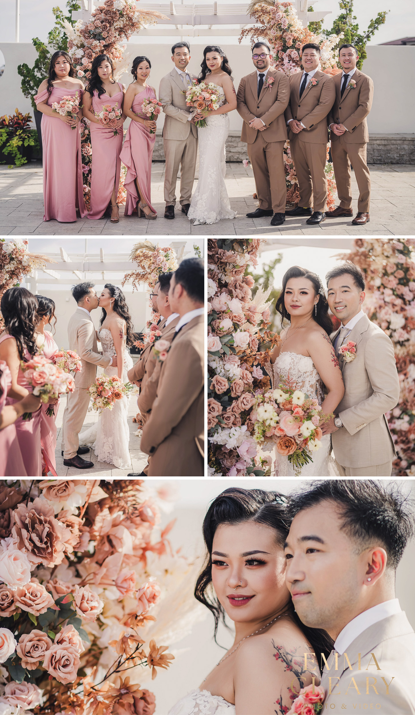 Group wedding photos in NYC