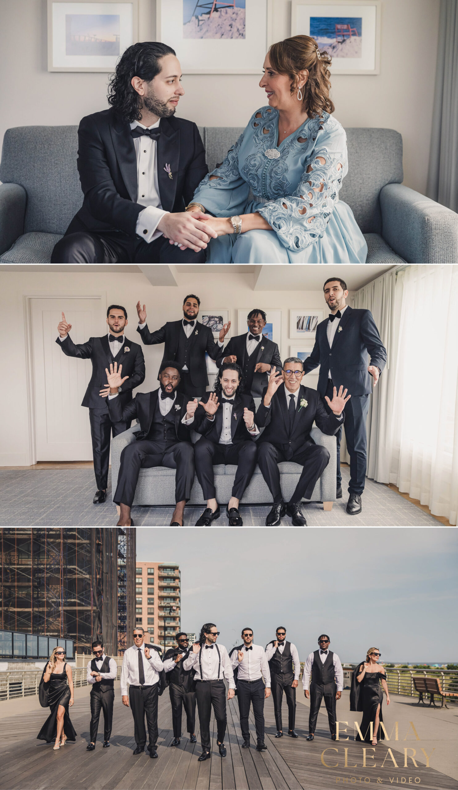 Groom getting ready photos in NYC