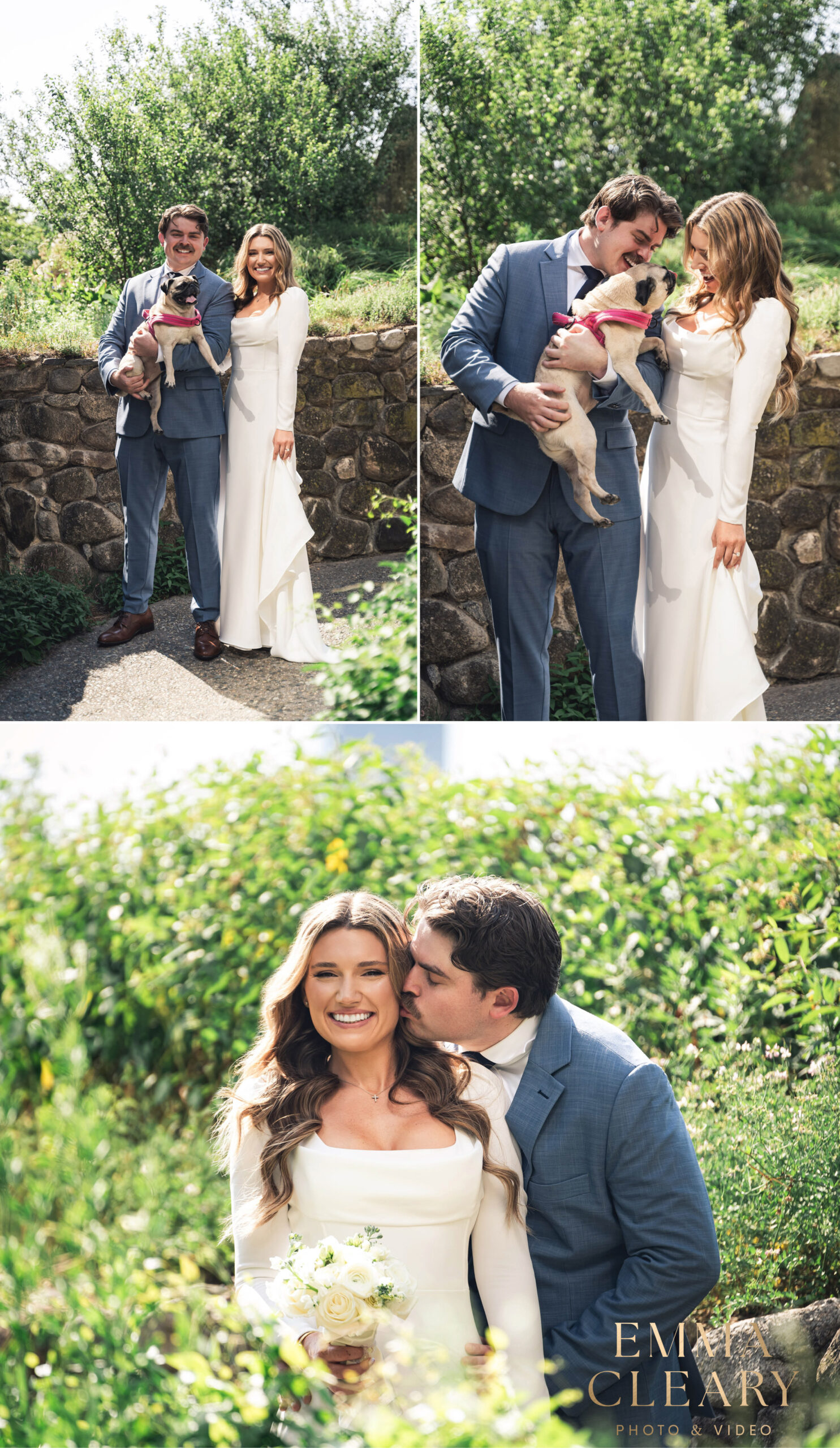 Editorial wedding photos of the bride and groom in New York