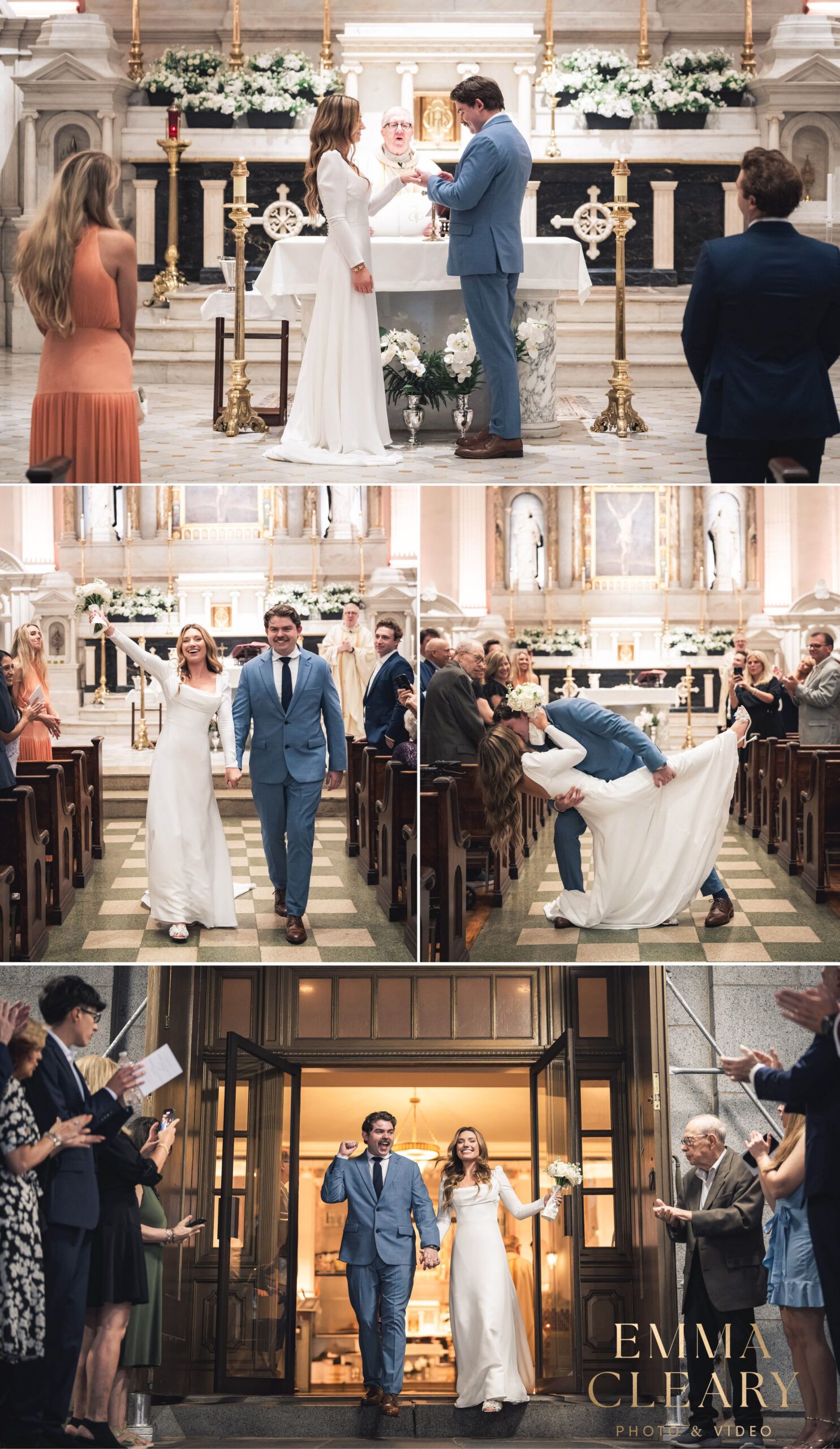Photojournalistic photos of the wedding ceremony in New York