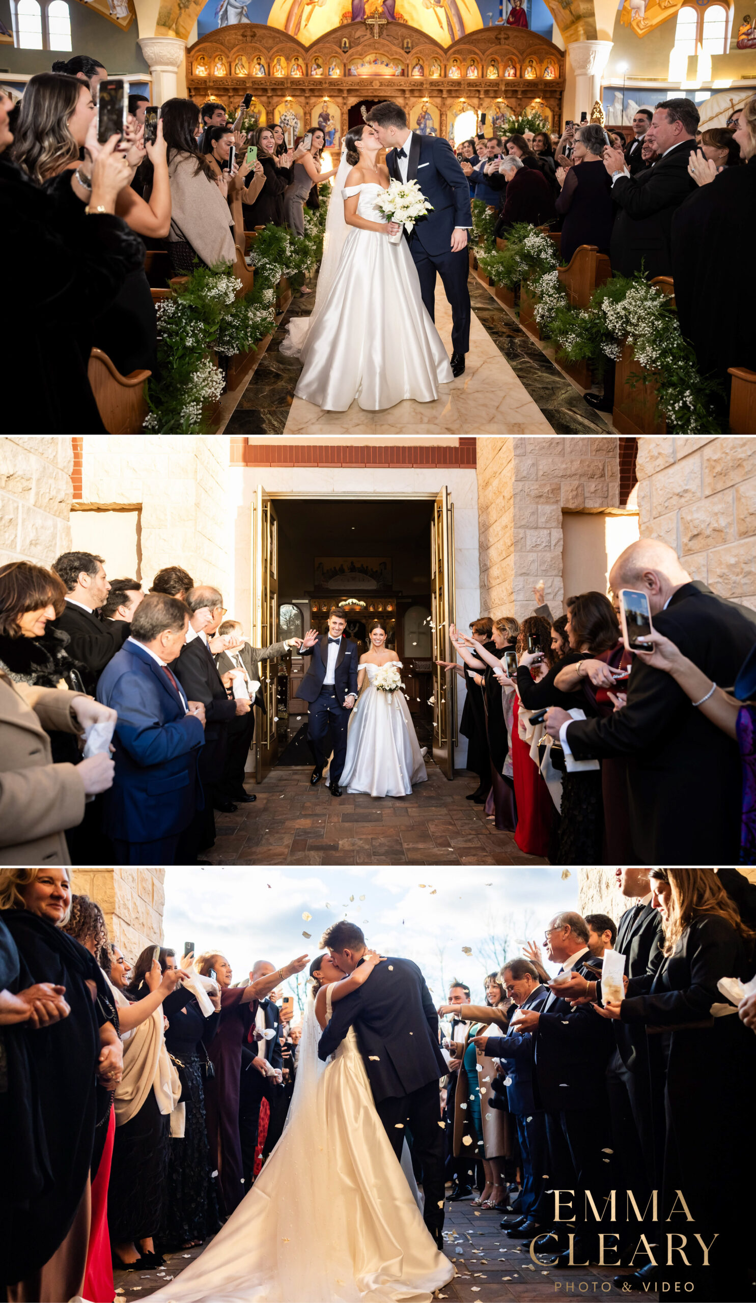 Photojournalistic photos of the wedding ceremony in NJ.