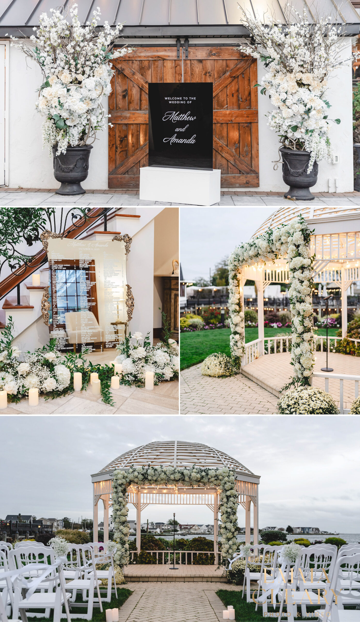 Riviera waterfront mansion wedding