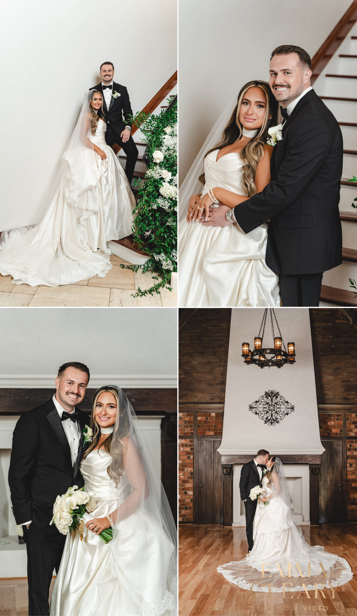 Editorial photos of the bride and groom in New York