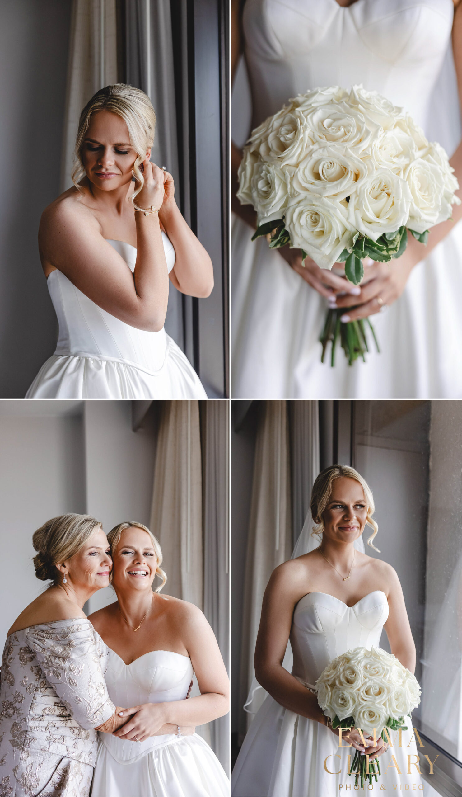 Bride getting ready photos in NYC