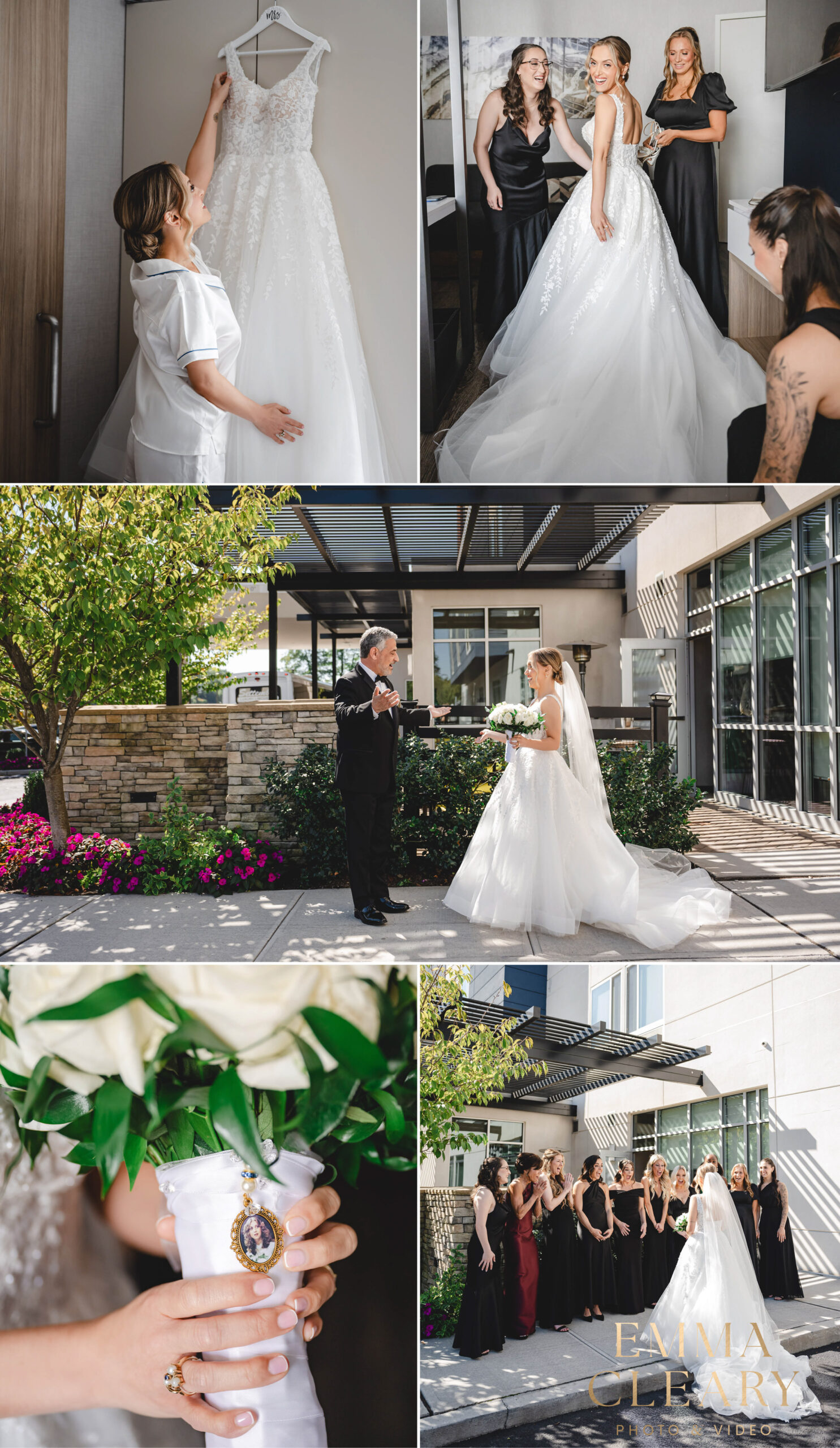 Bride getting ready photos in NYC