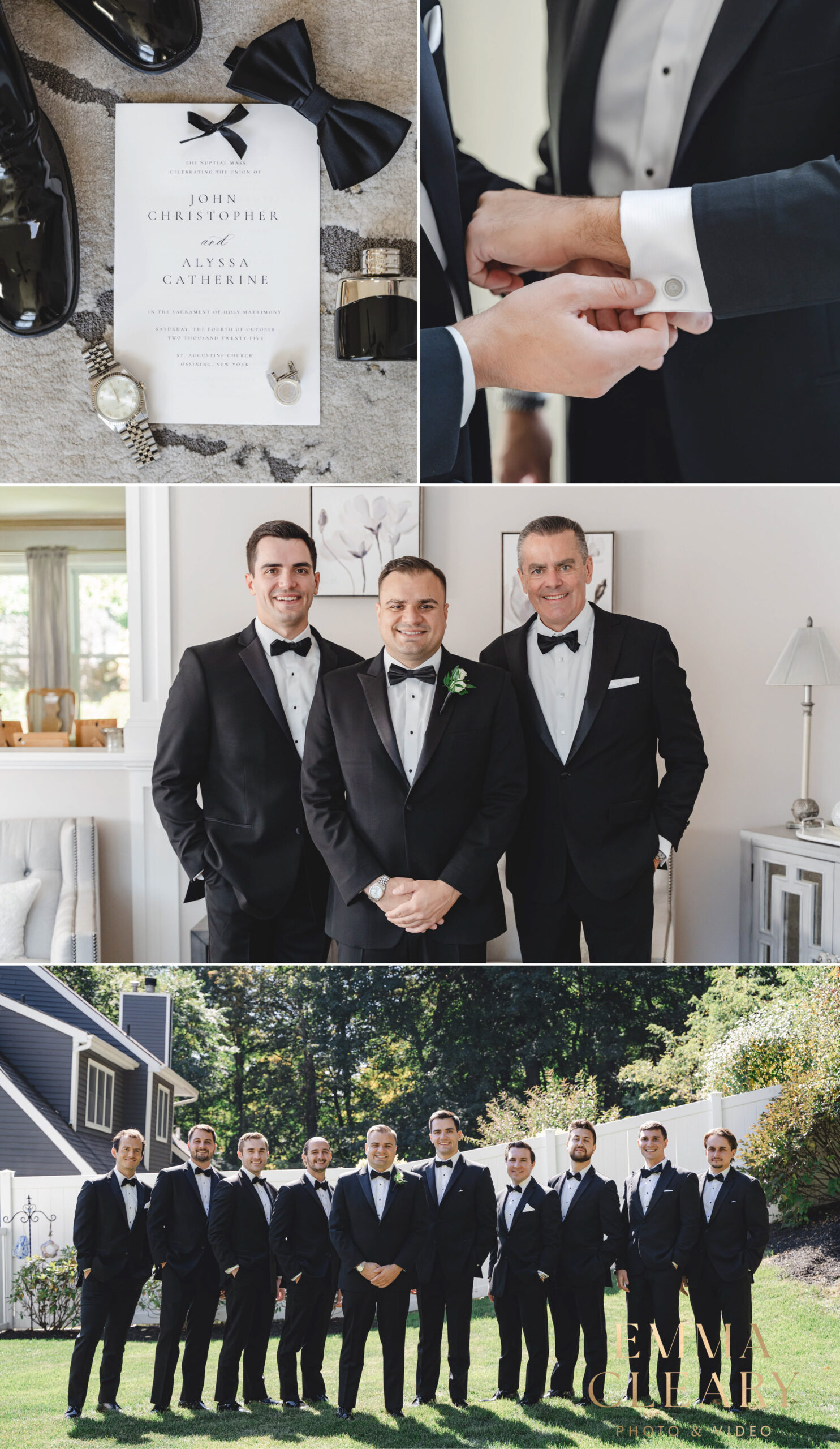 Groom getting ready photos in NYC