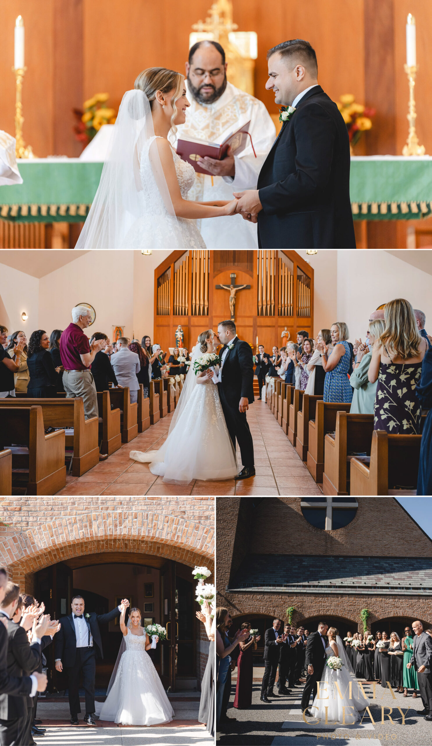 Photojournalistic photos of the wedding ceremony in NY