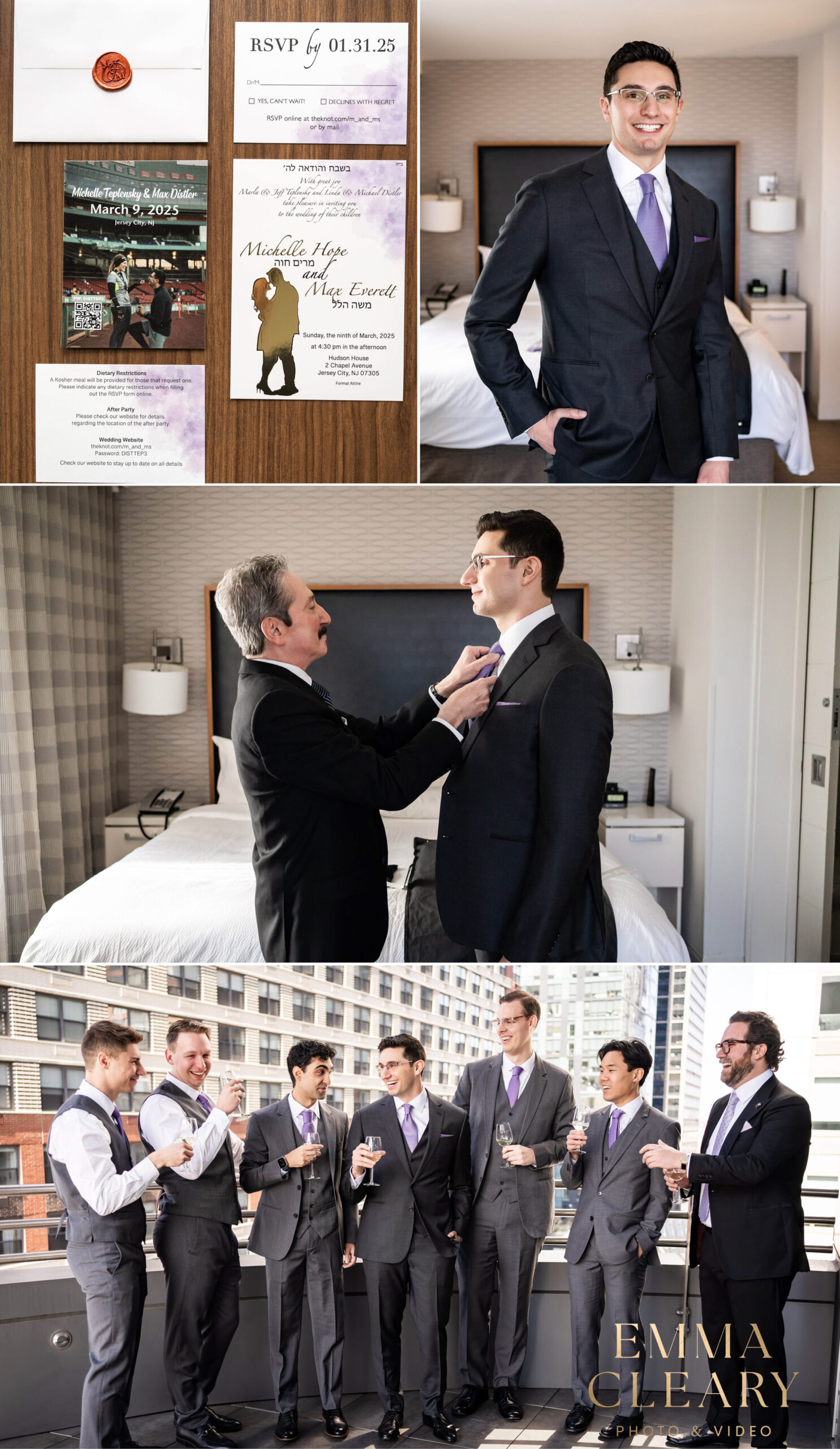 Groom getting ready photos in NJ