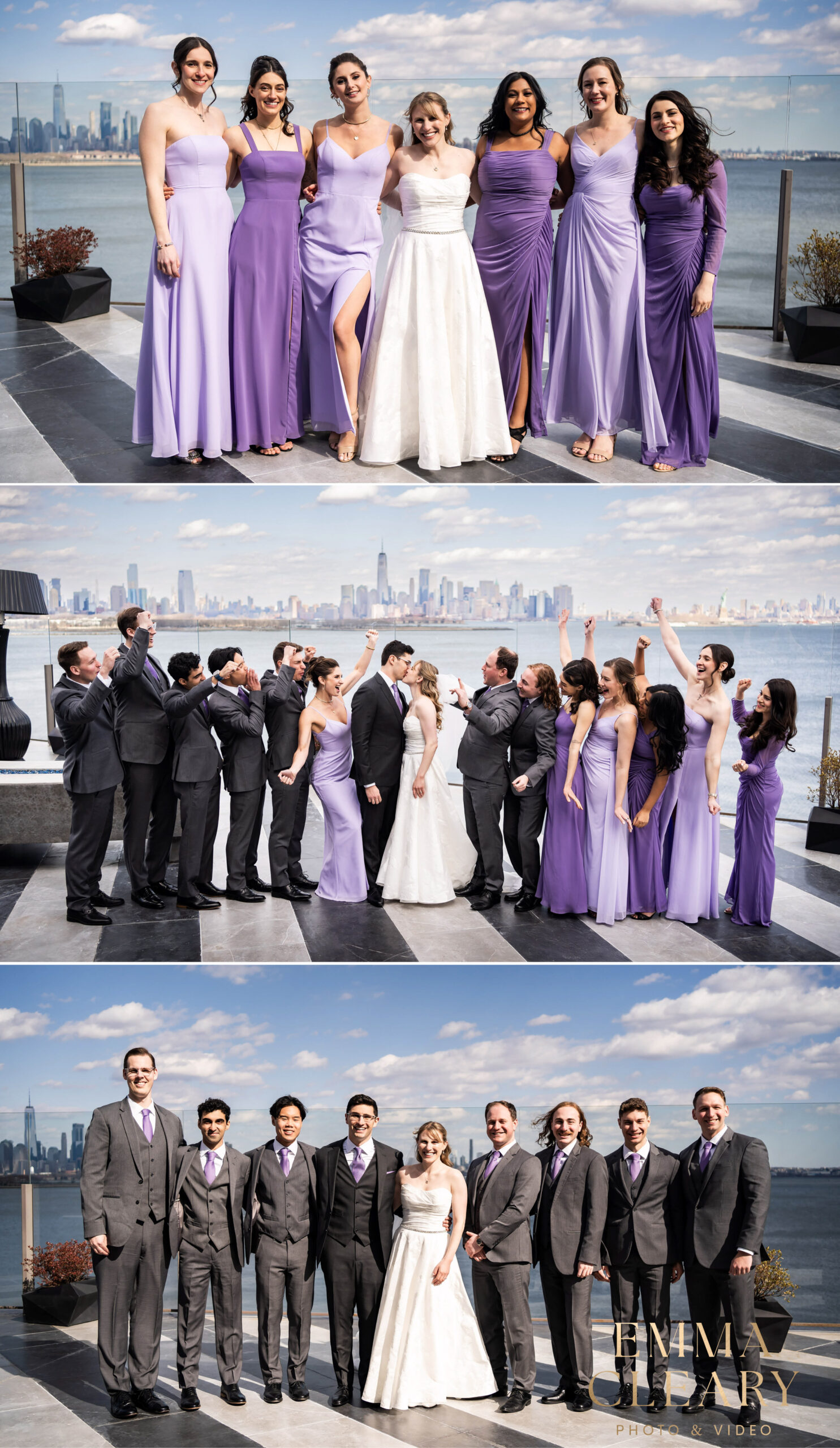 Group wedding photos in New Jersey