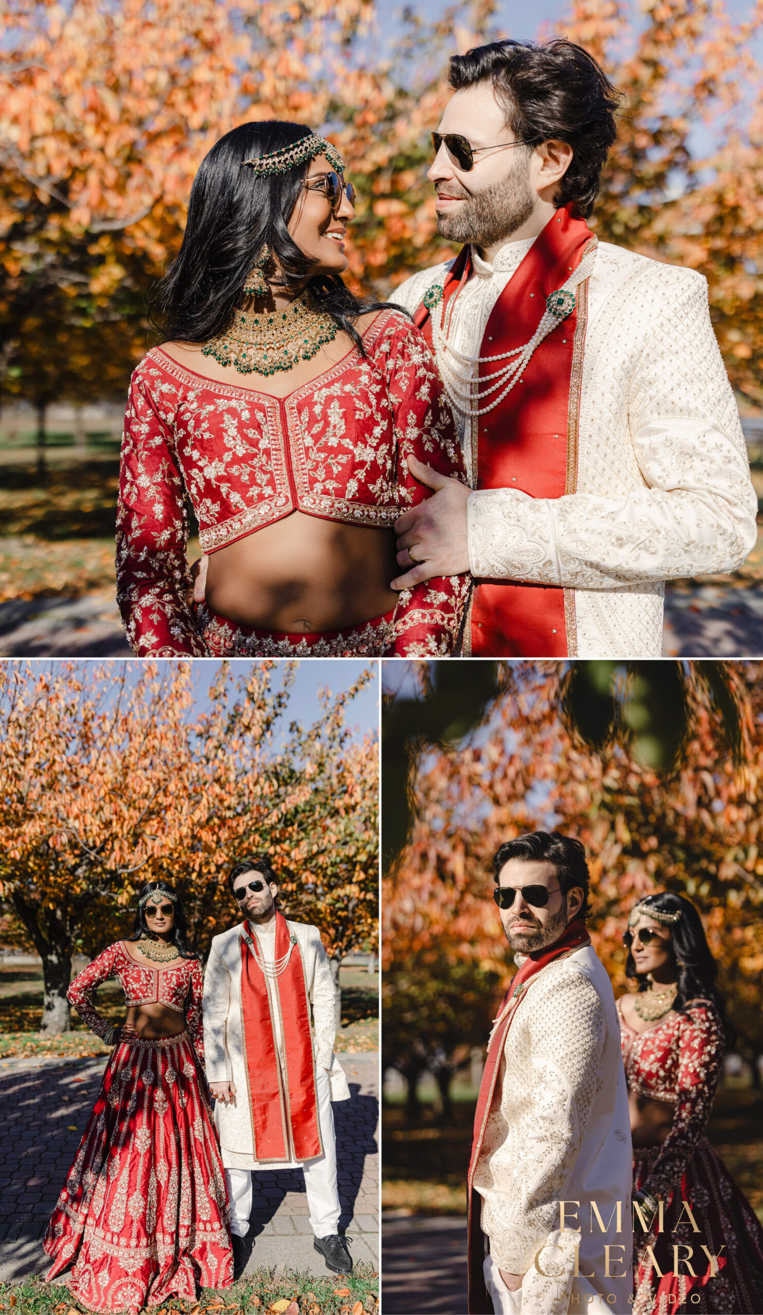 Editorial wedding photos of the bride and groom in NJ