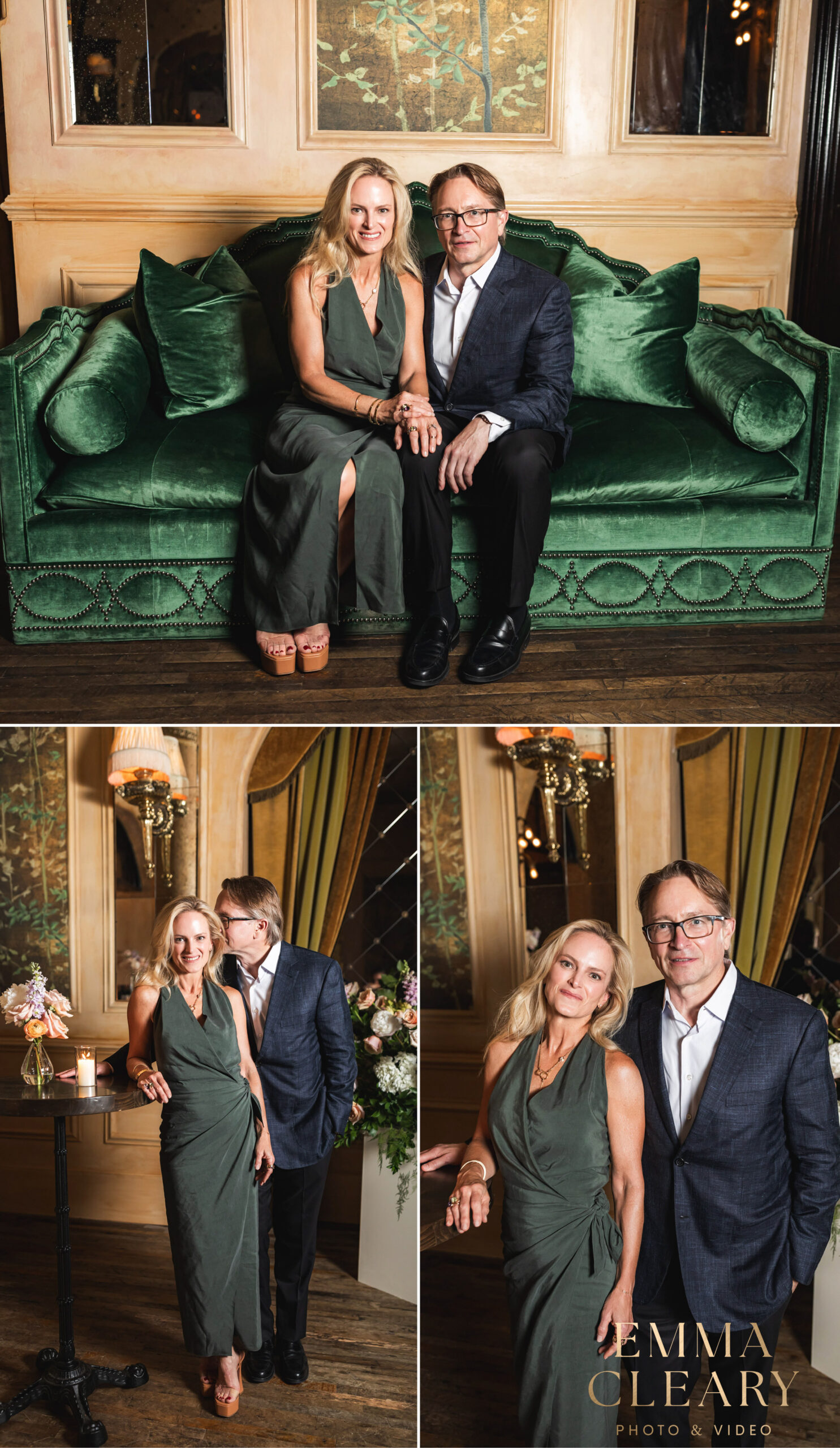 Editorial wedding photos of the bride and groom at Chelsea Hotel