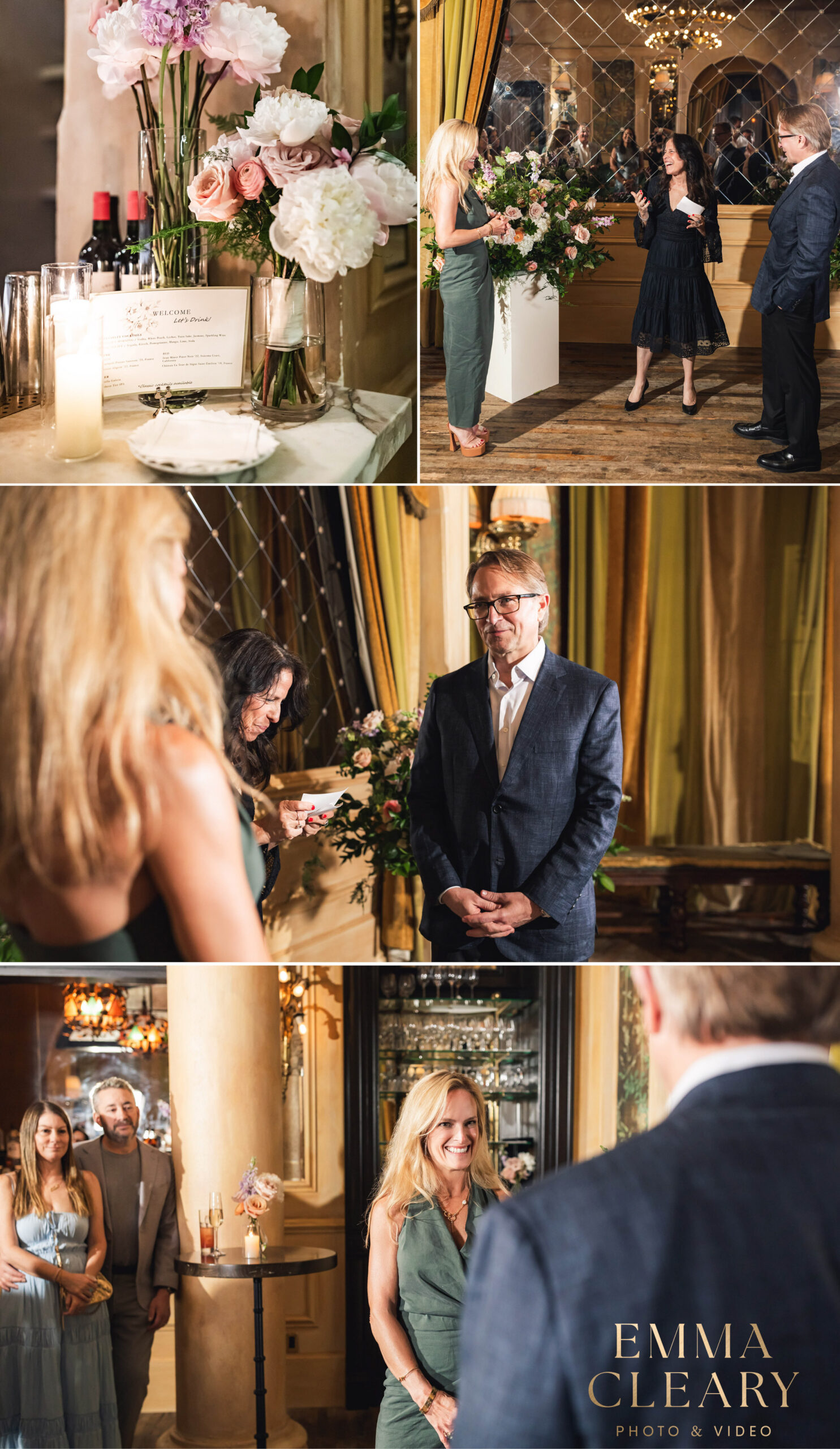 Photojournalistic photos of the wedding ceremony at Chelsea Hotel
