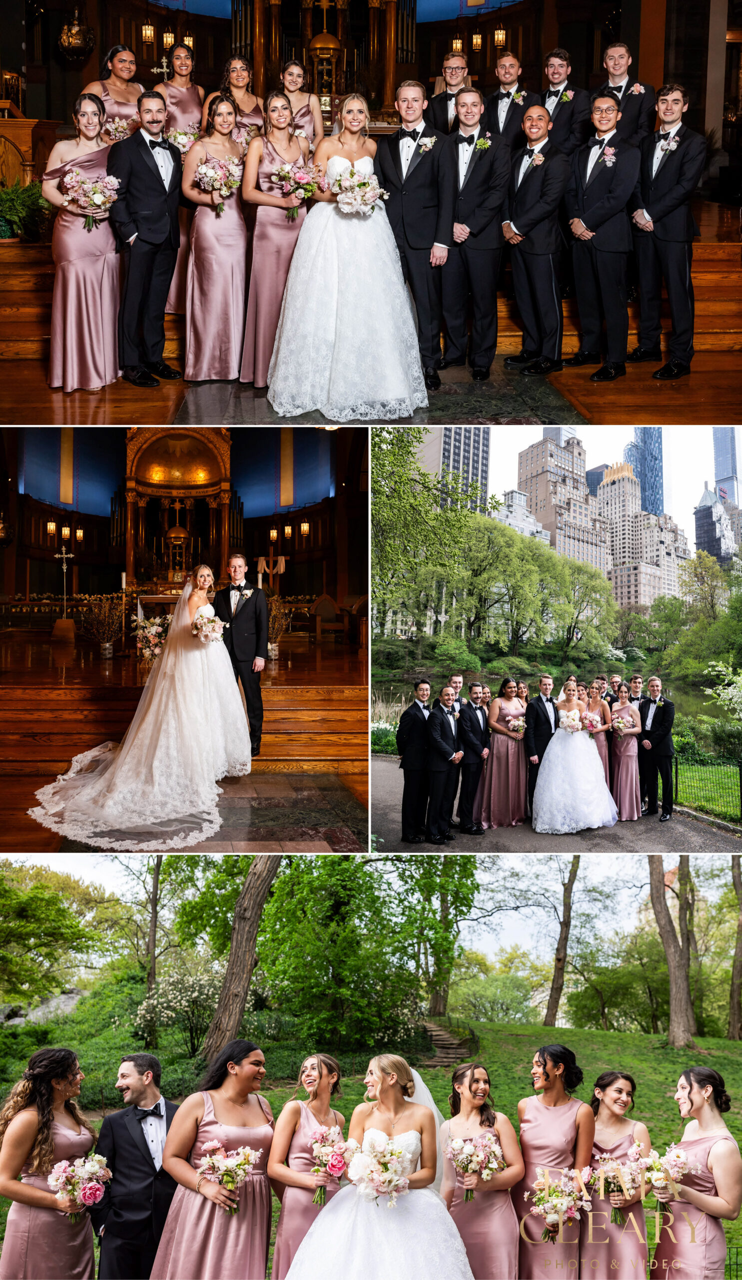 Group wedding photos in NYC