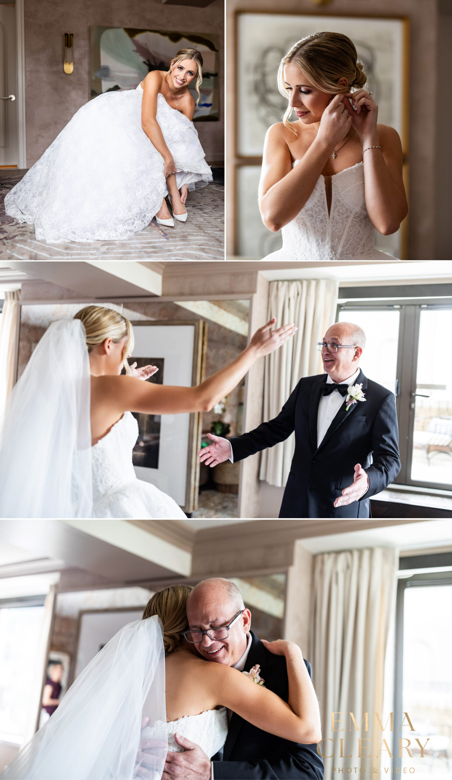 Bride getting ready photos in NYC