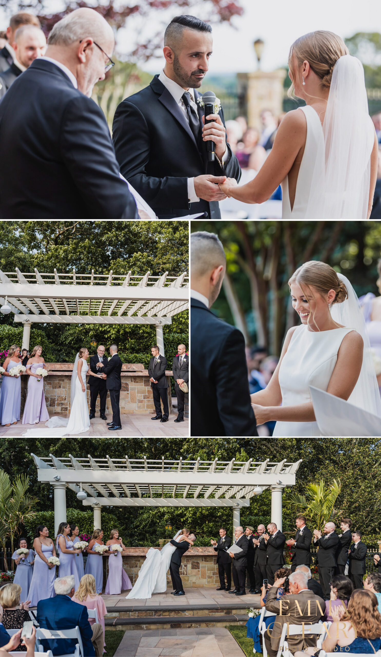 Photojournalistic photos of the NY wedding ceremony