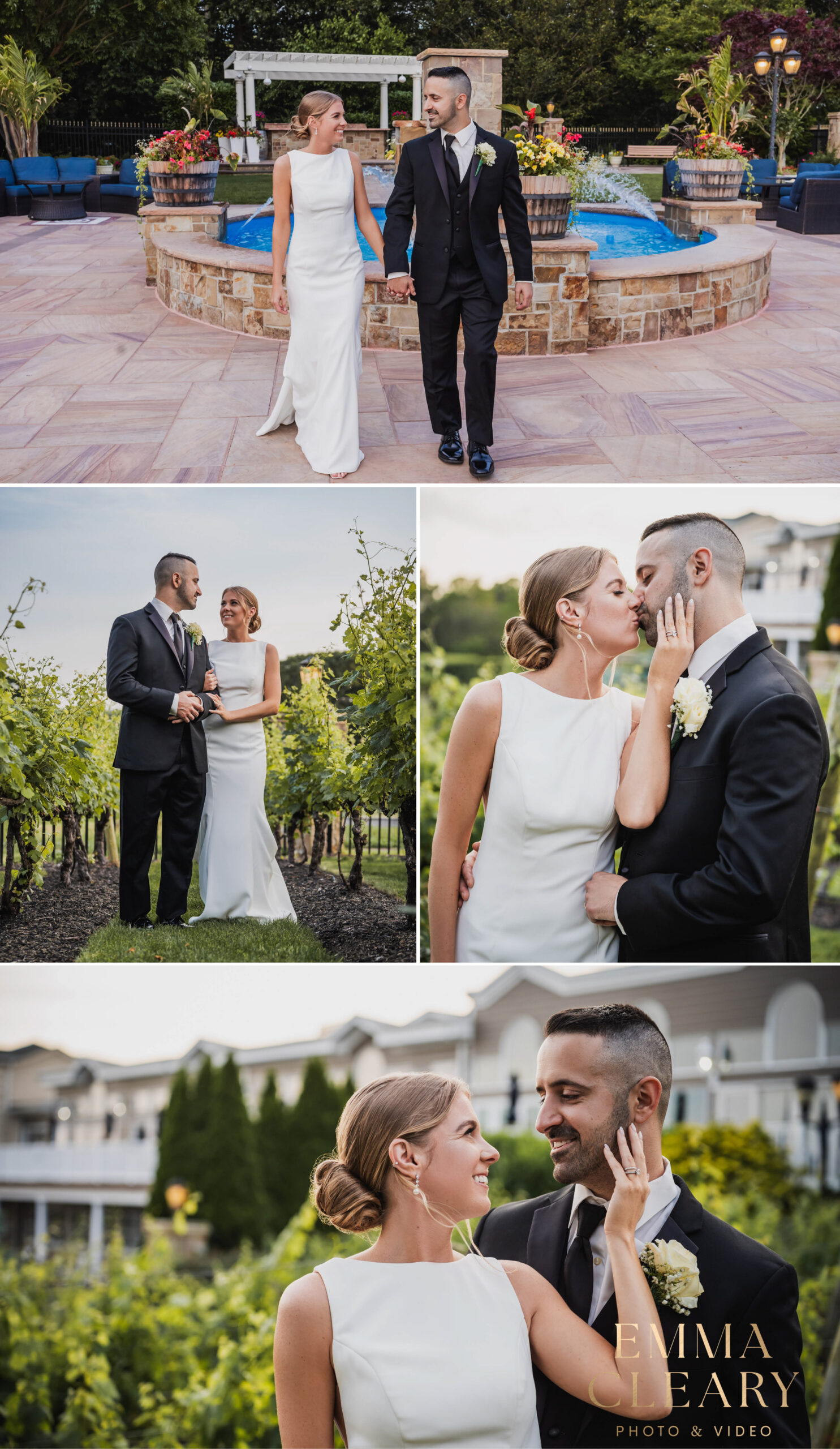 Photojournalistic wedding photos of the bride and groom in NY