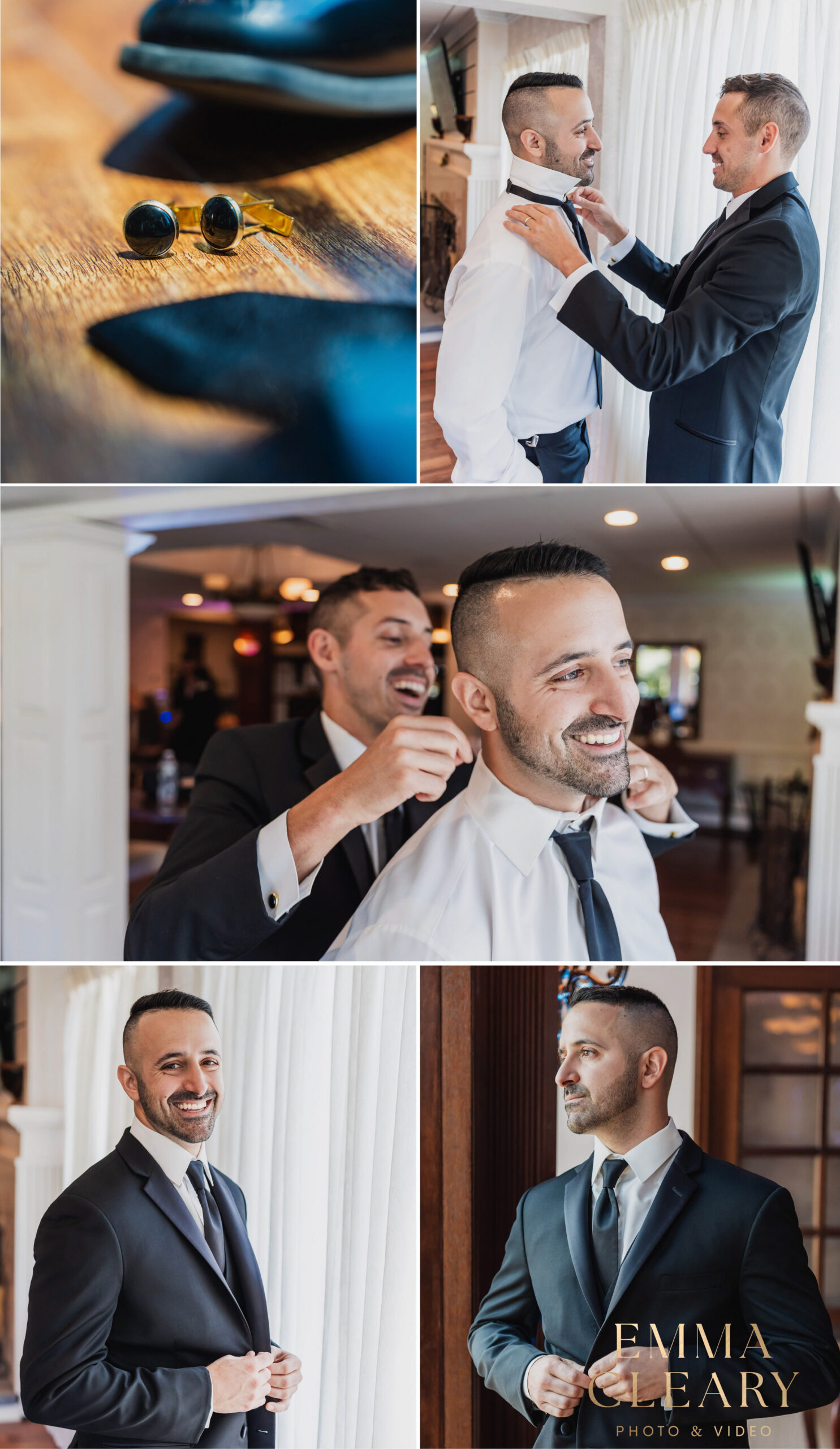 Groom getting ready photos in NY