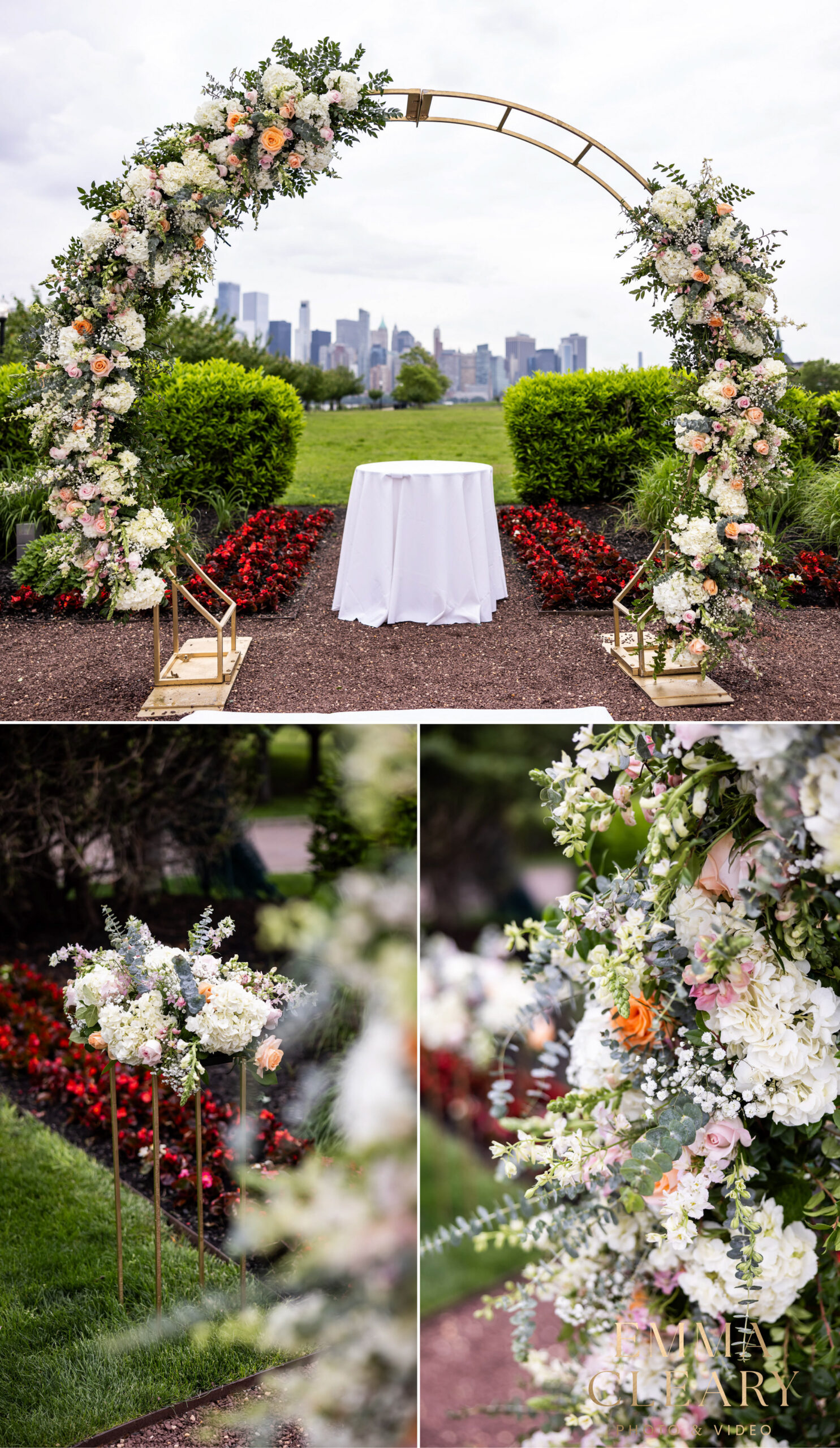Photos of the wedding ceremony at Liberty House
