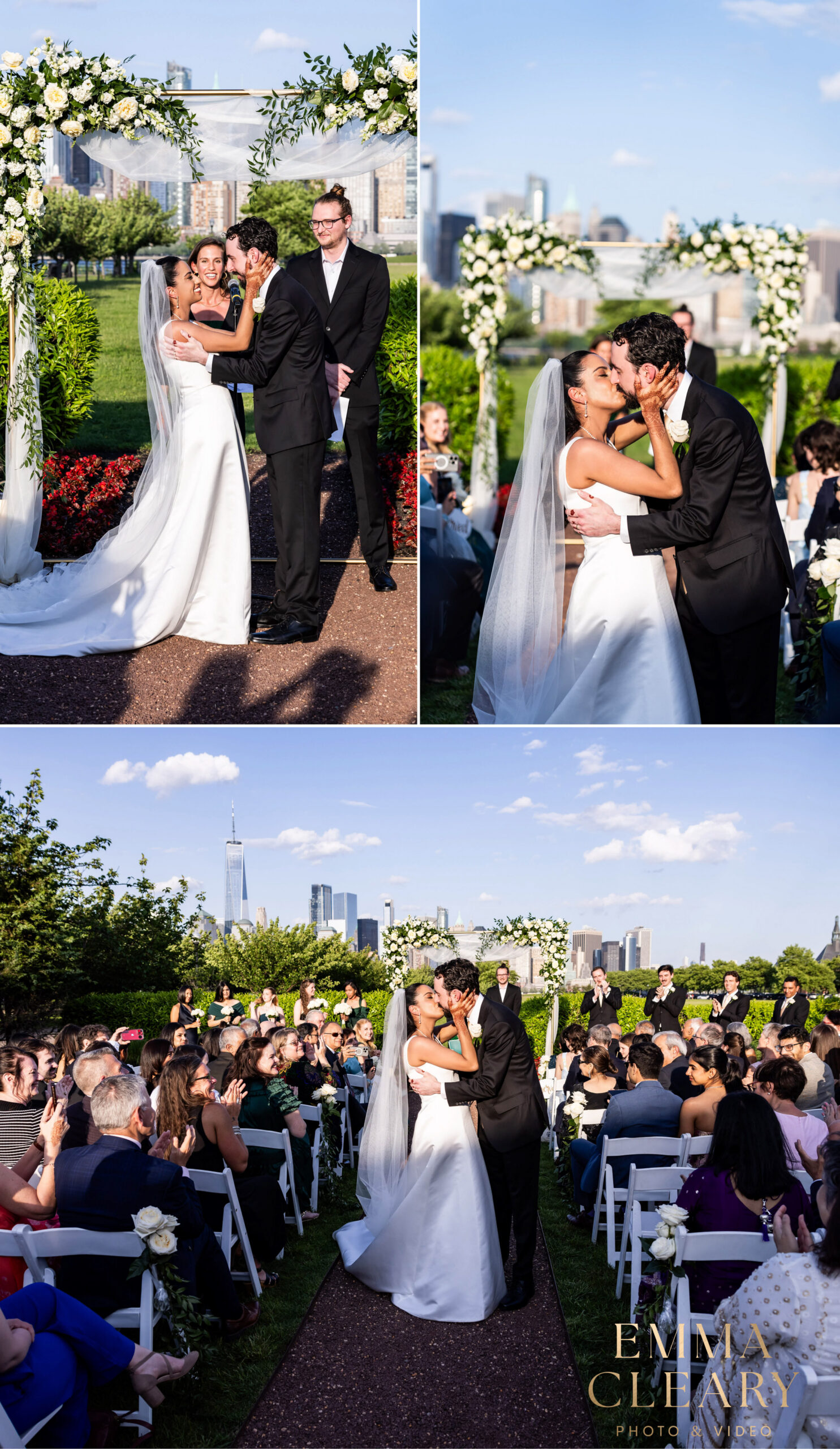 Photojournalistic photos of the wedding ceremony at Liberty House