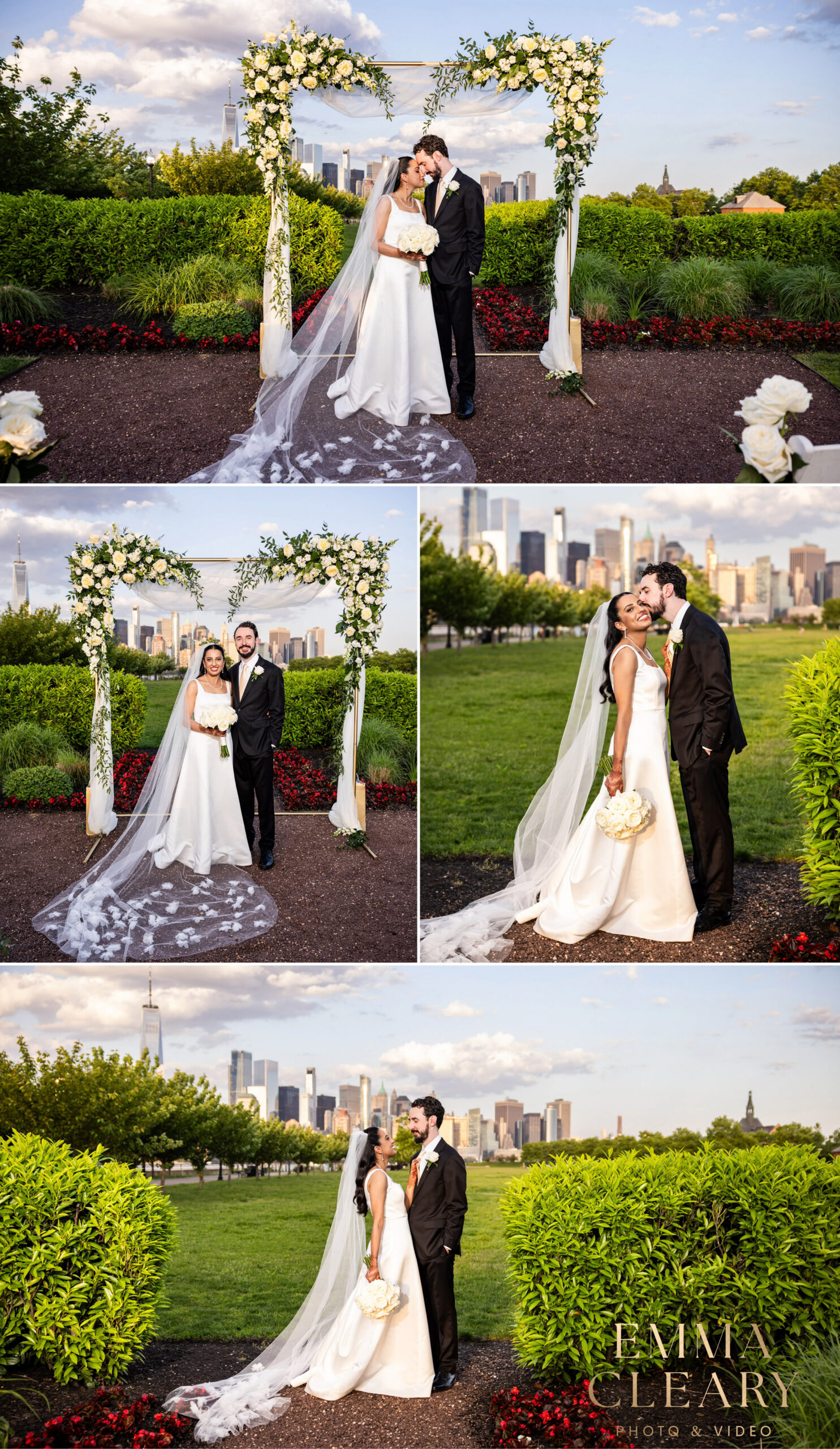 Editorial wedding photos of the bride and groom at Liberty House