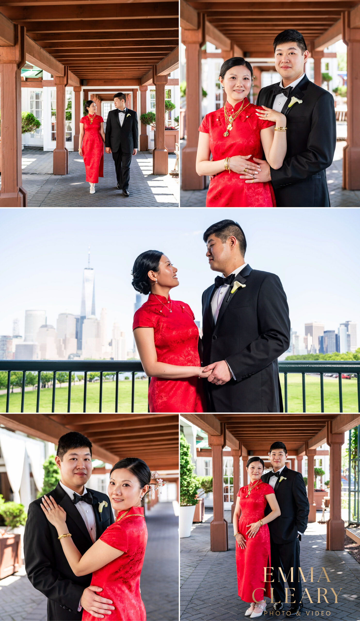 Editorial wedding photos of the bride and groom at Liberty House