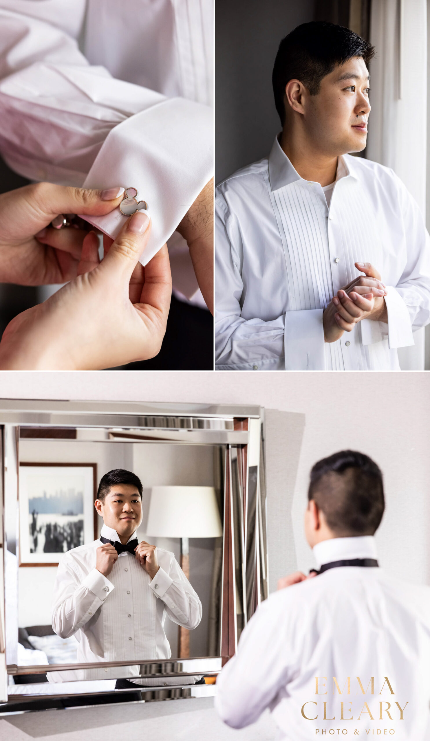 Groom getting ready photos in NJ