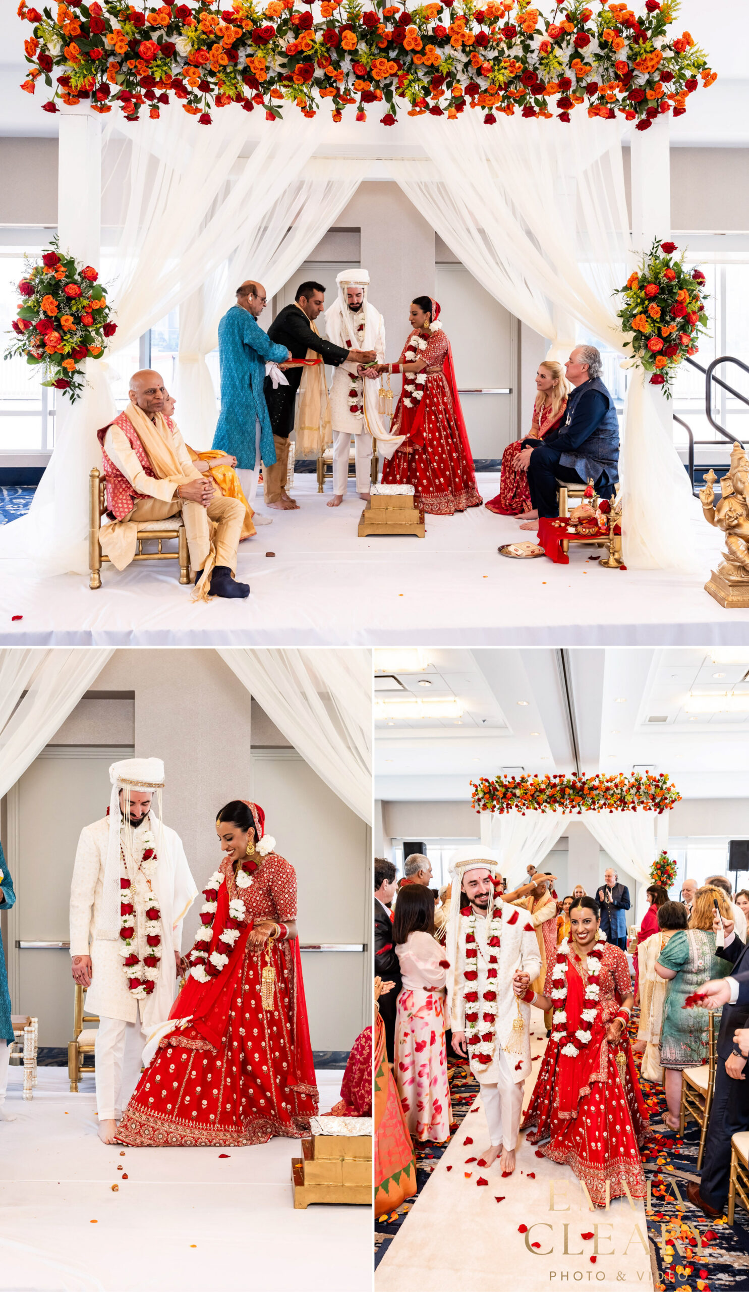 Photojournalistic photos of the wedding ceremony in NJ