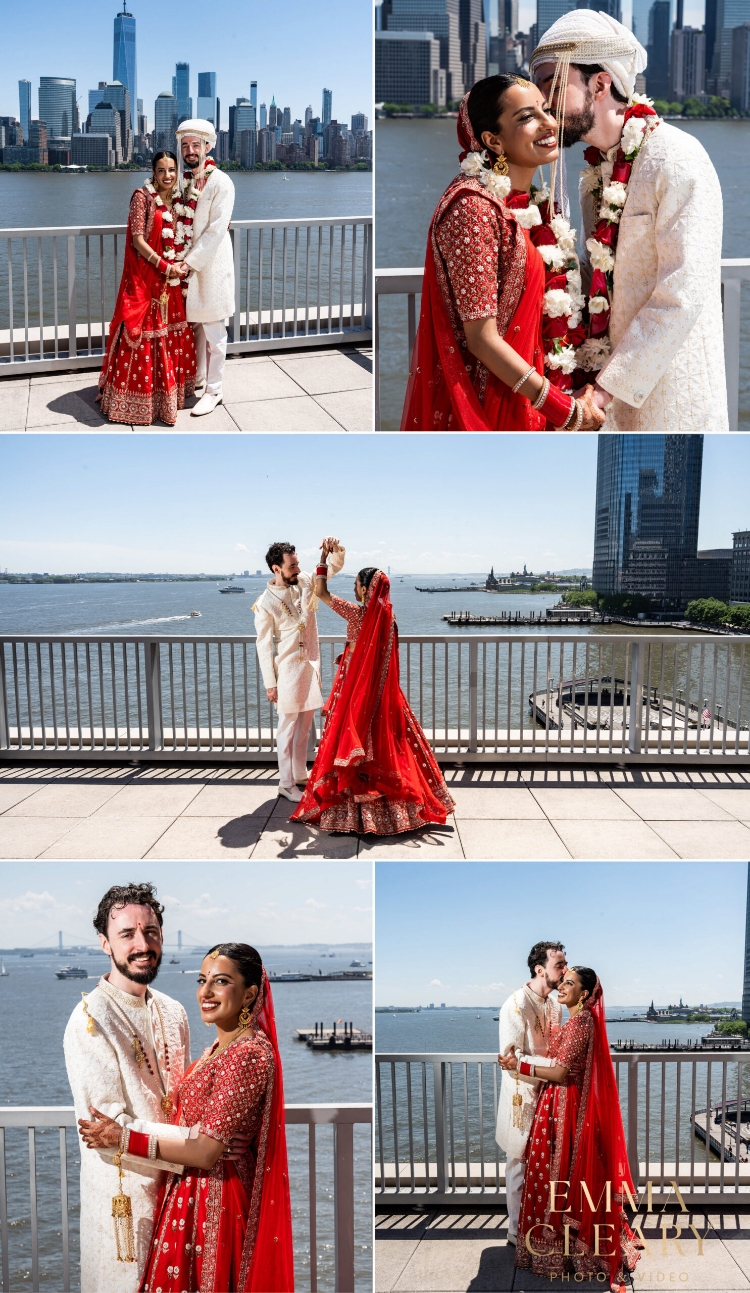 Editorial wedding photos of the bride and groom in NJ