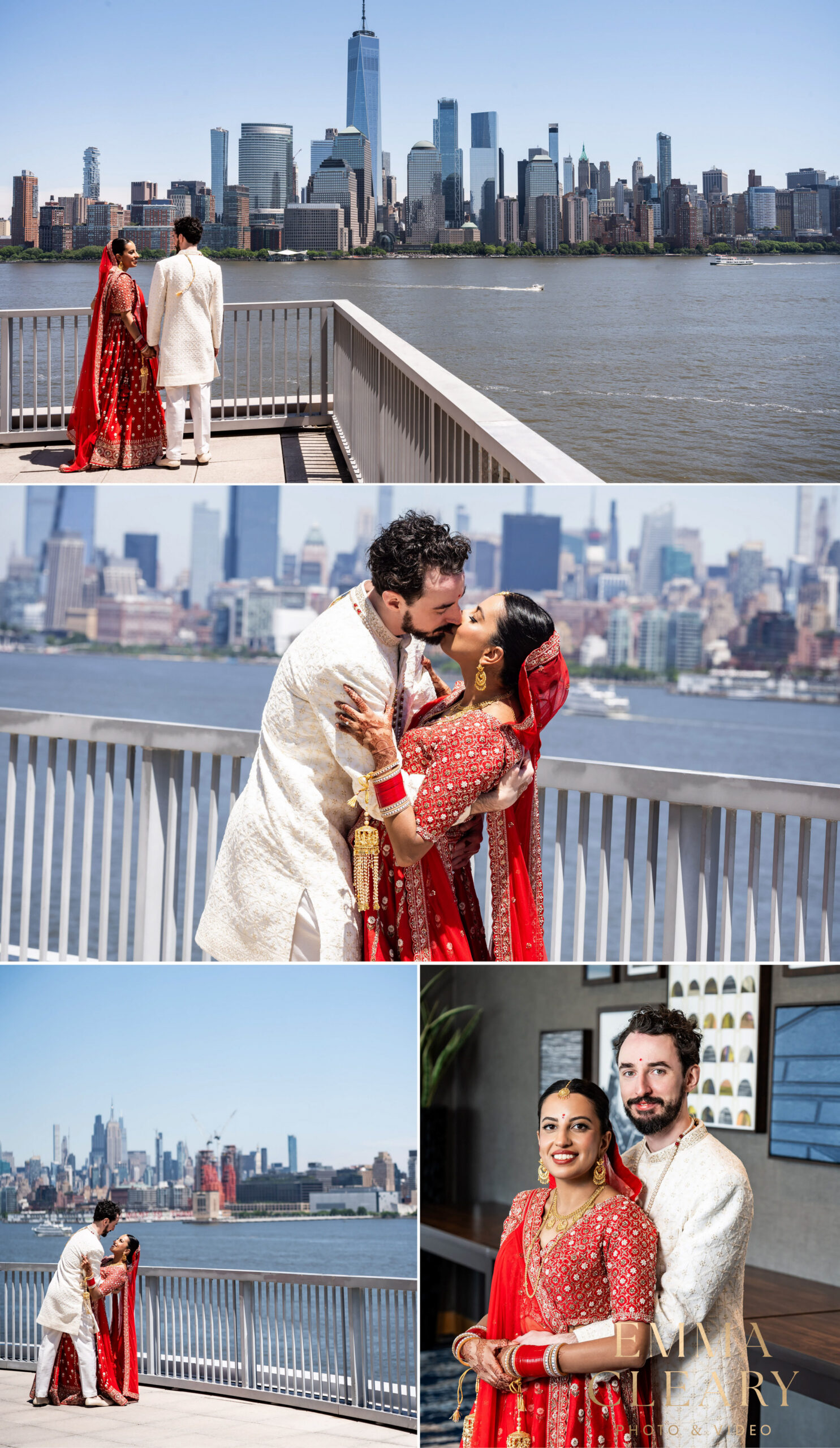 Photojournalistic wedding photos of the bride and groom in NJ