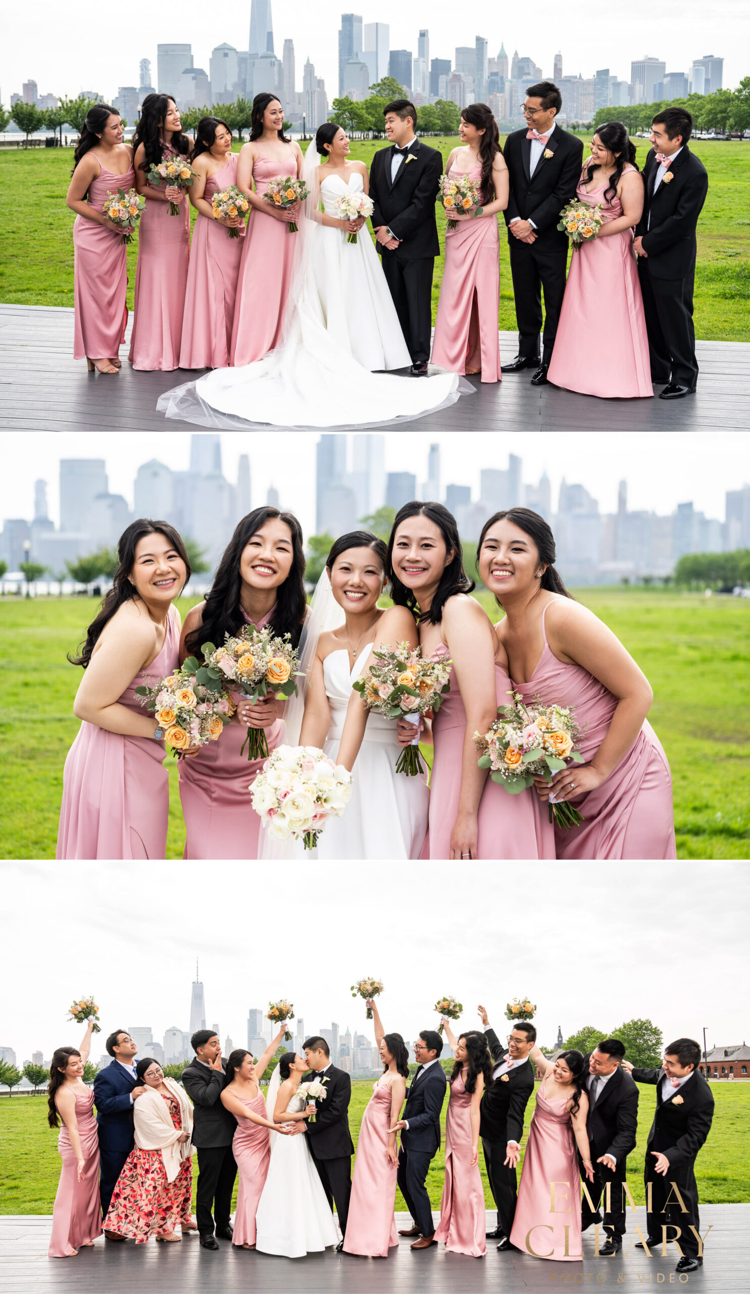 Group wedding photos in NJ