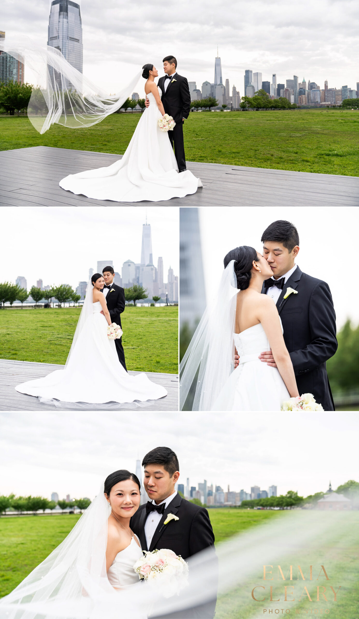 Editorial wedding photos of the bride and groom at Liberty House