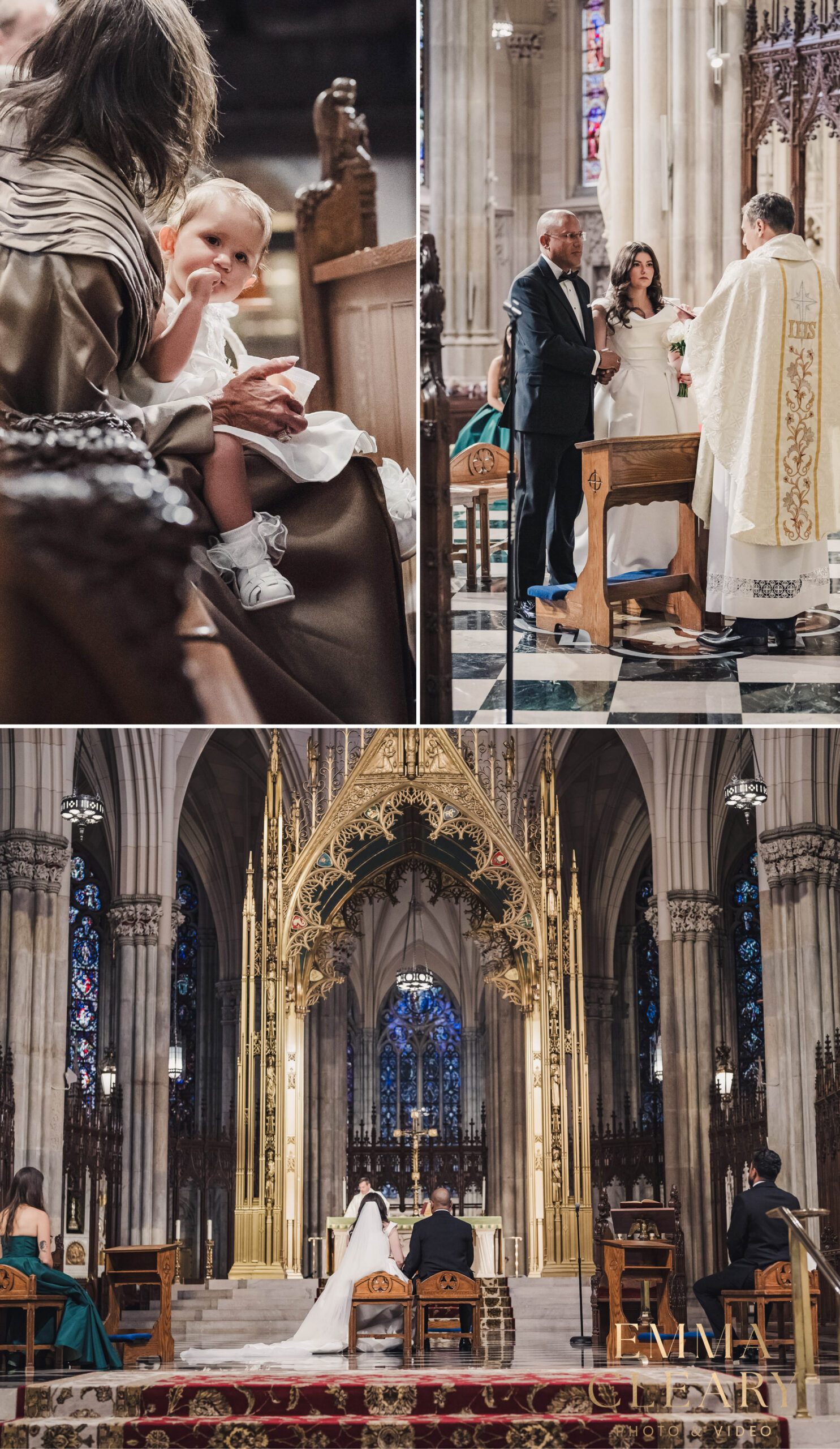 Photojournalistic photos of the NYC wedding ceremony