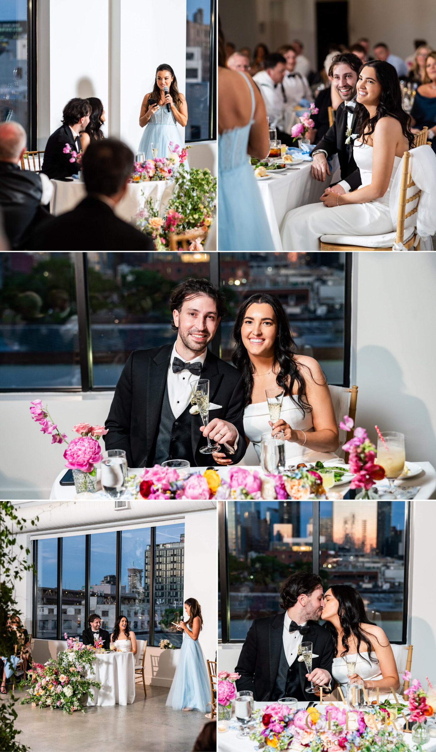 Photos of the bridesmaid's speech at The Bordone