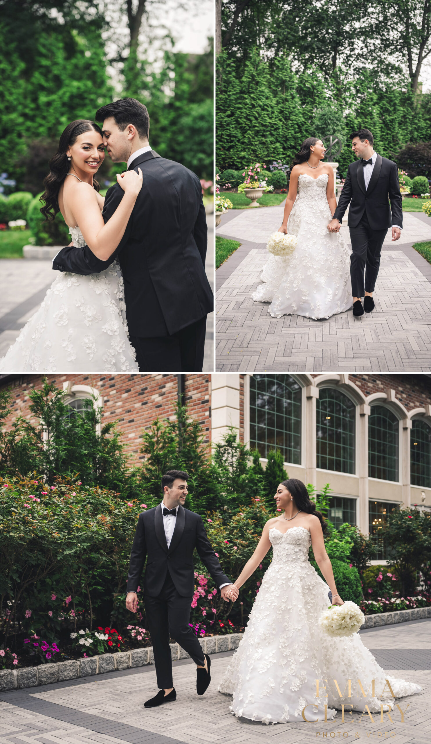 Photojournalistic wedding photos of the bride and groom in NJ