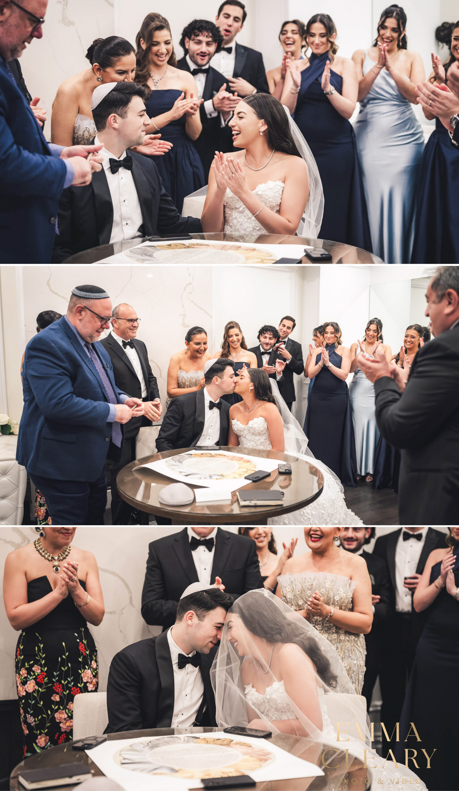 Photojournalistic photos of the wedding ceremony at The Estate at Florentine Gardens