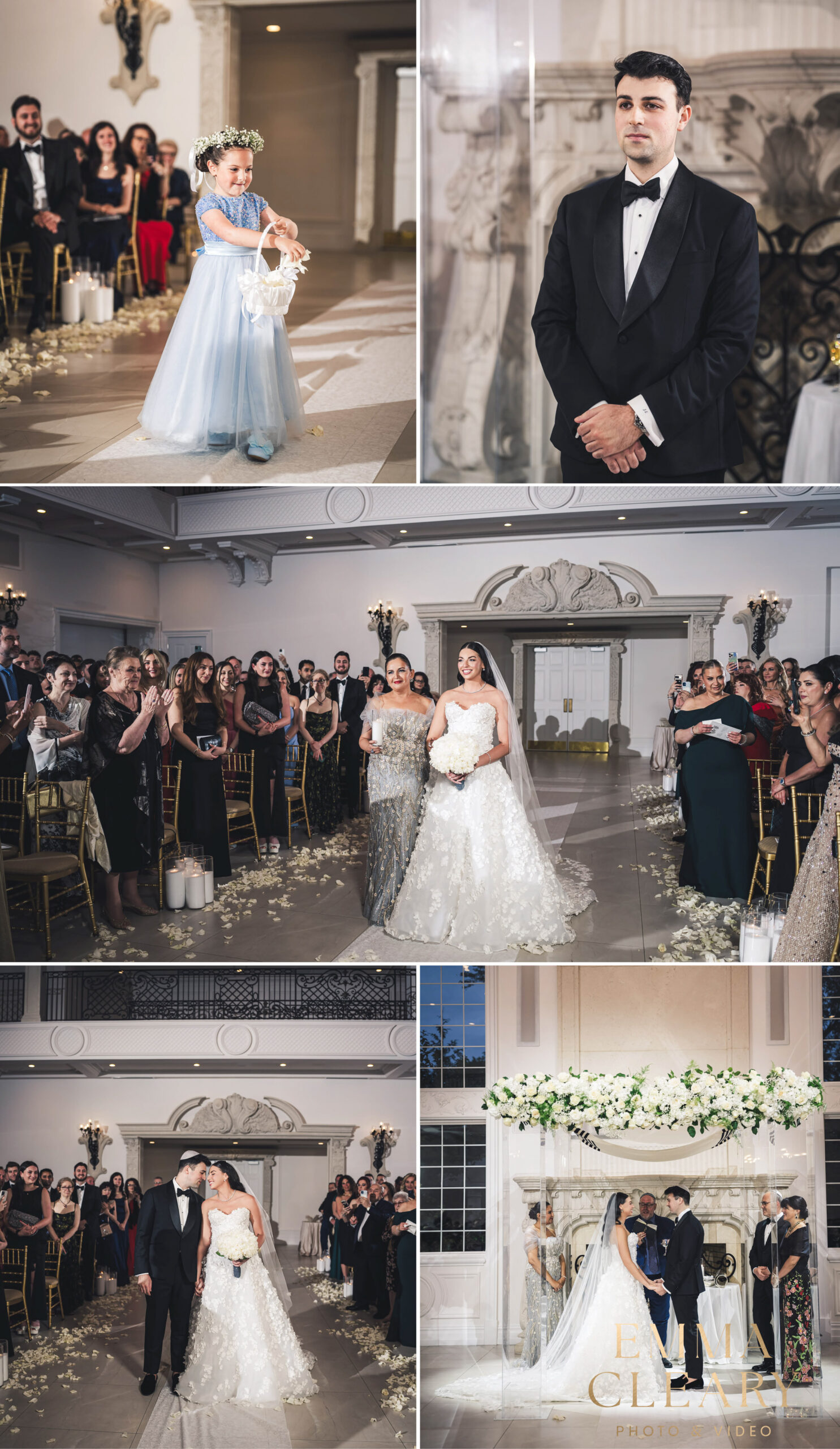 Photojournalistic photos of the wedding ceremony at The Estate at Florentine Gardens
