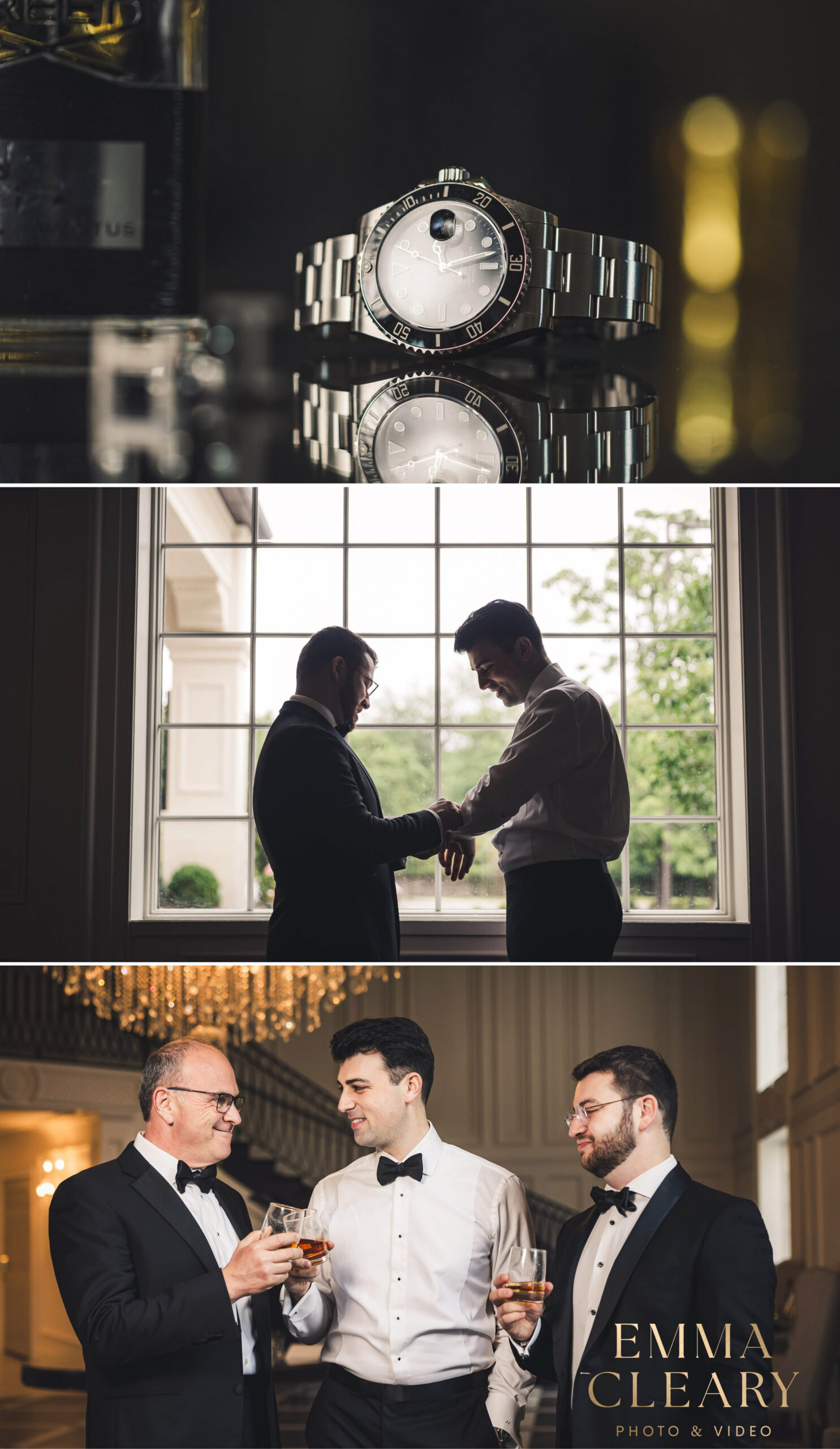 Groom getting ready photos in NJ