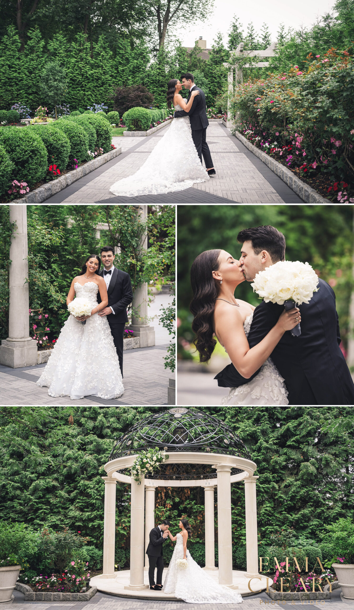 Editorial wedding photos of the bride and groom in NJ