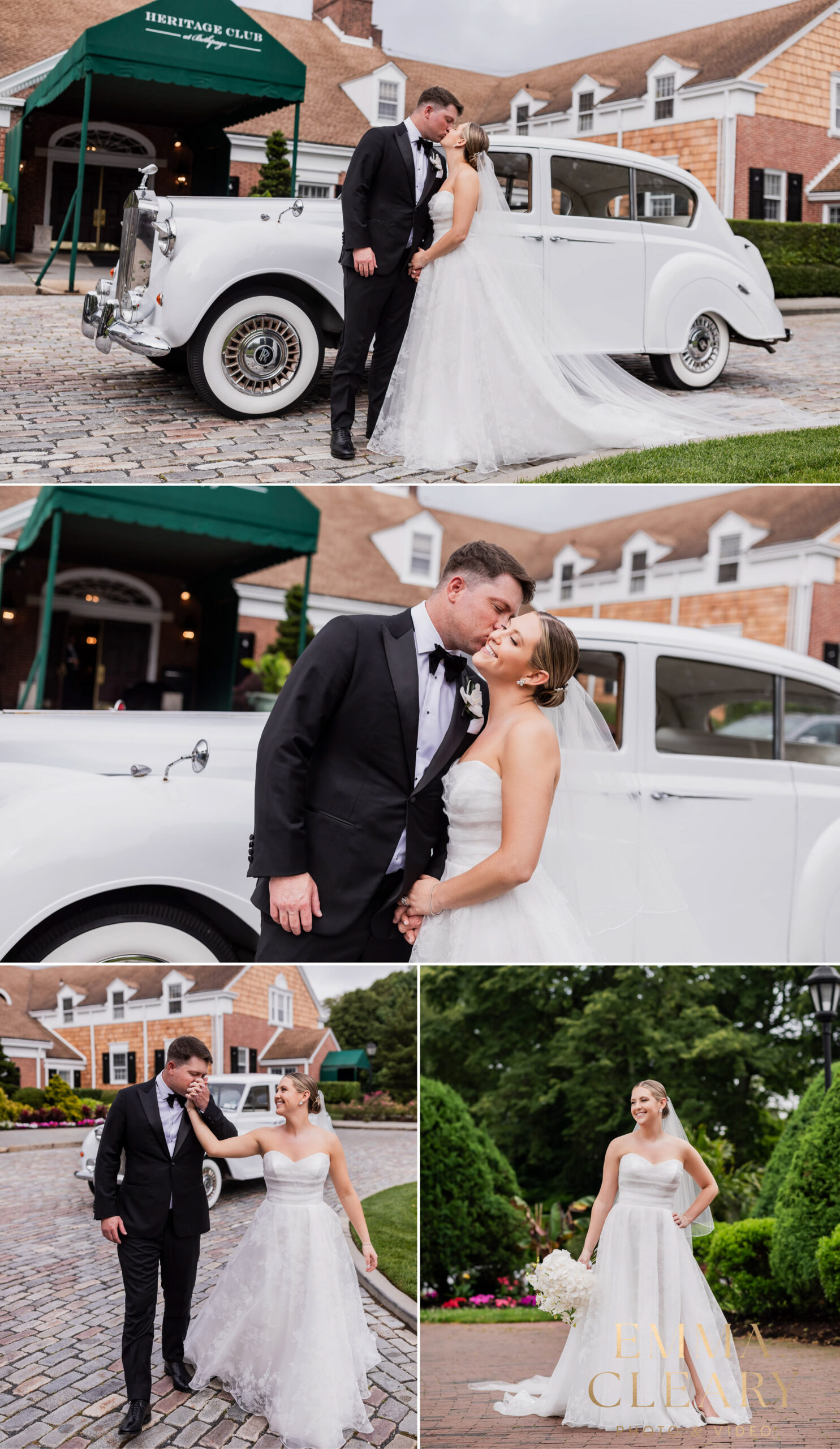 Photojournalistic wedding photos of the bride and groom in NY