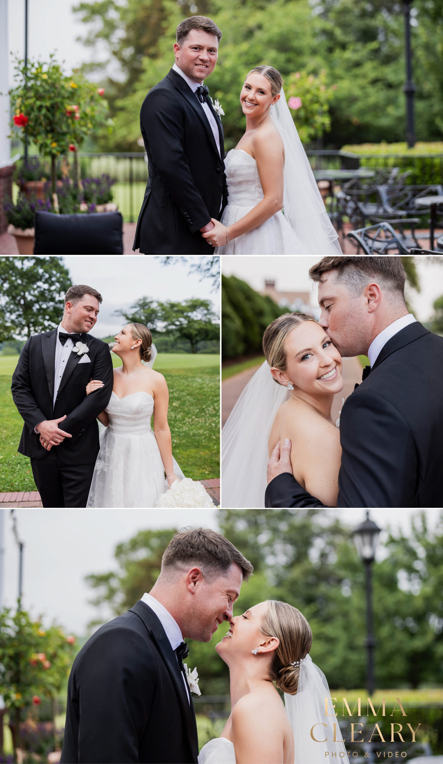 Editorial wedding photos of the bride and groom in NY