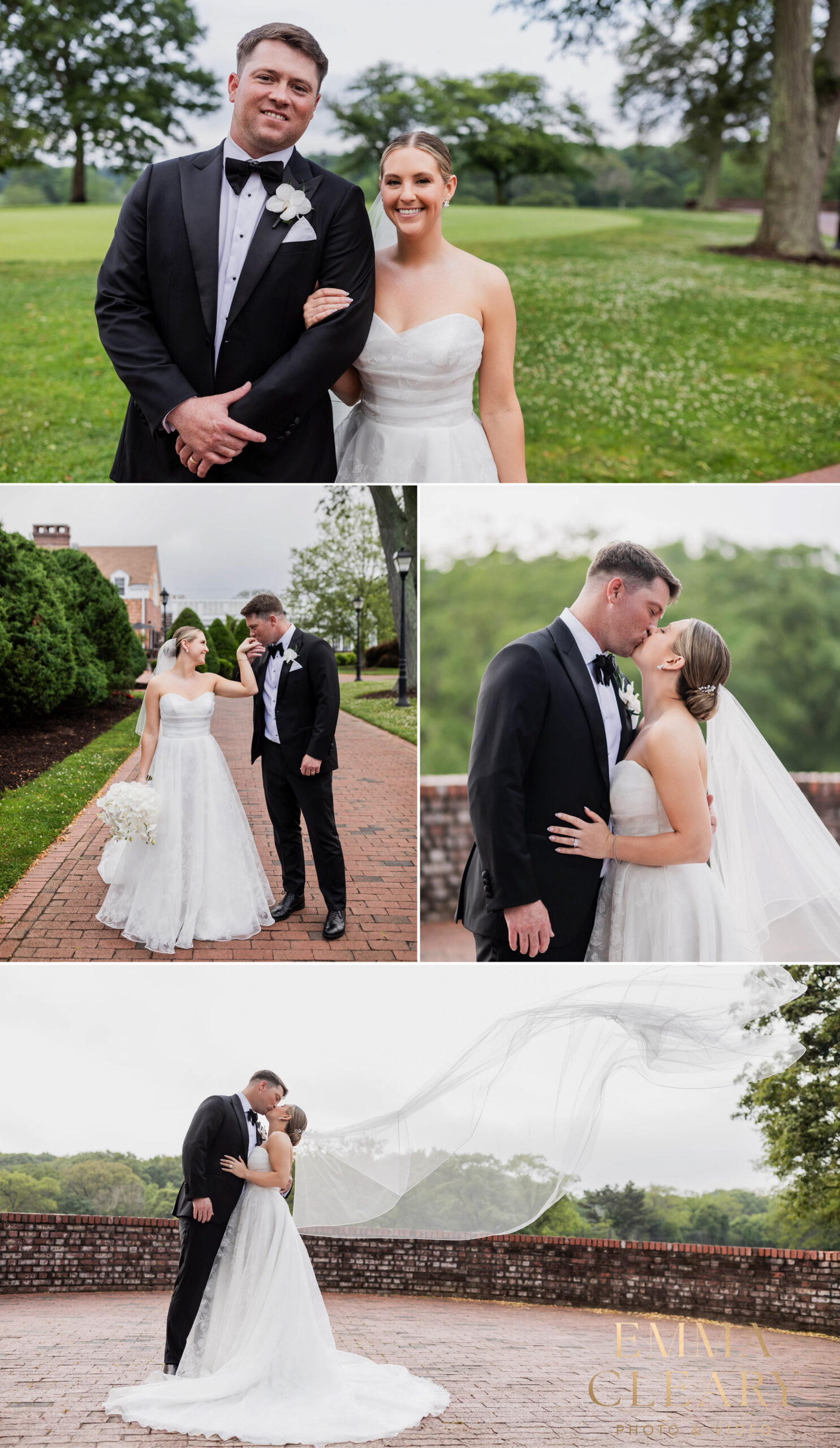 Editorial wedding photos of the bride and groom in NY