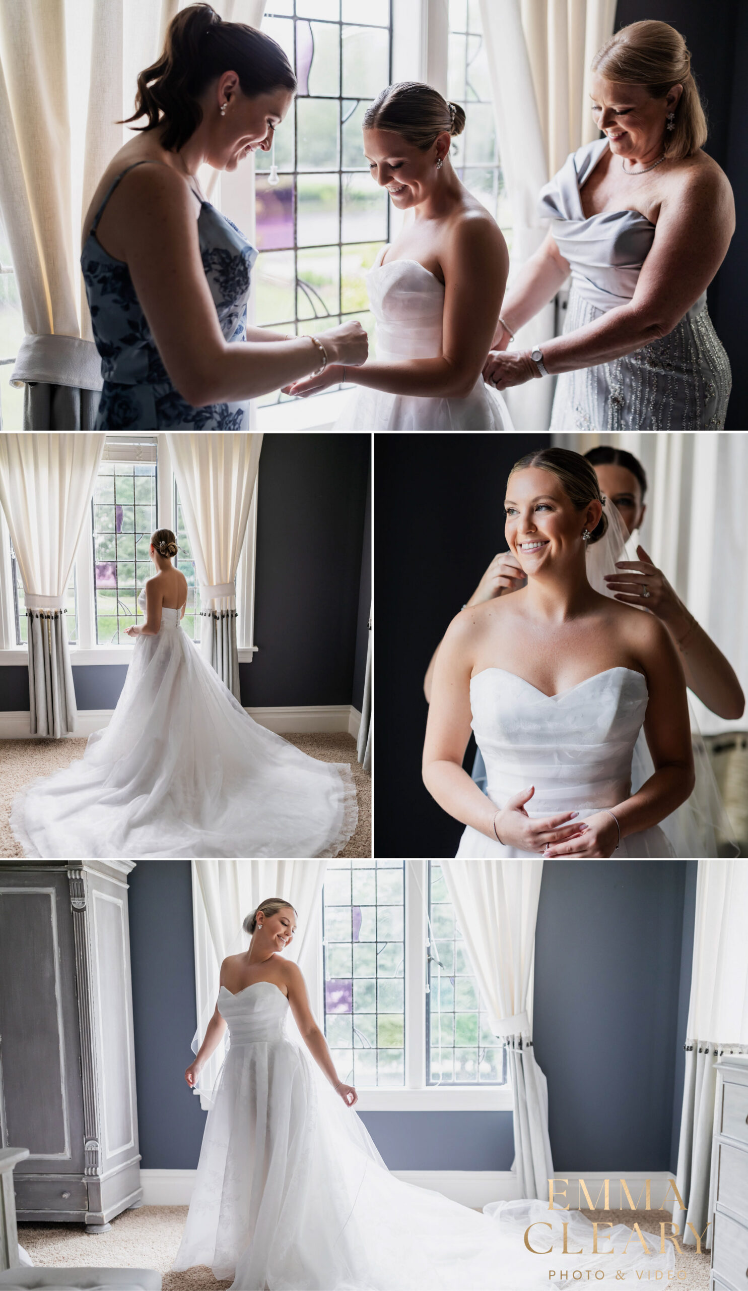 Bride getting ready photos in NY