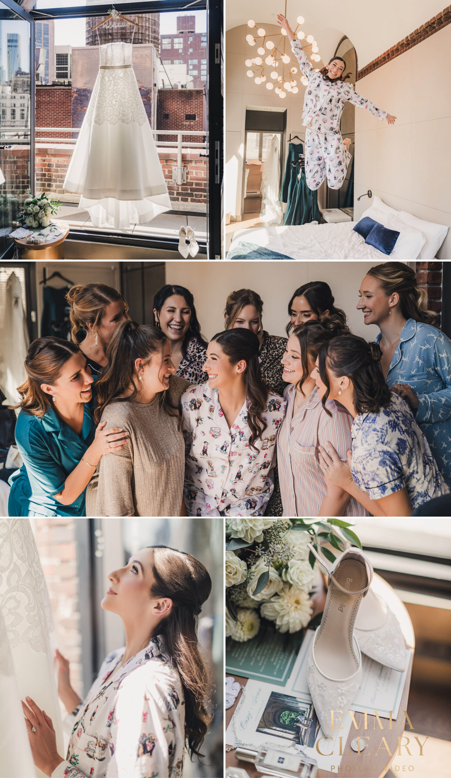 Bride getting ready photos in NYC